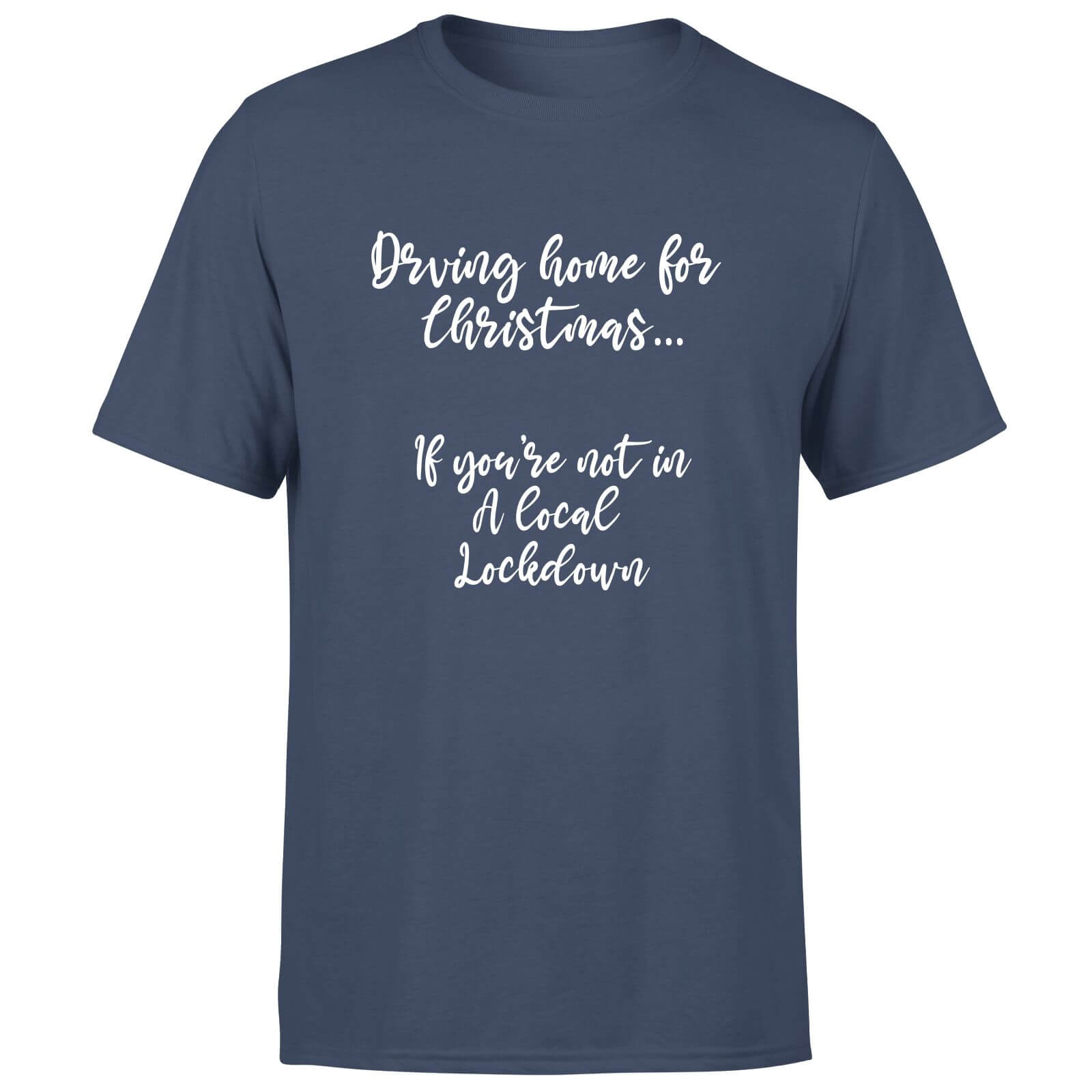 Driving Home For Christmas Men's T-Shirt - Navy - S - Navy