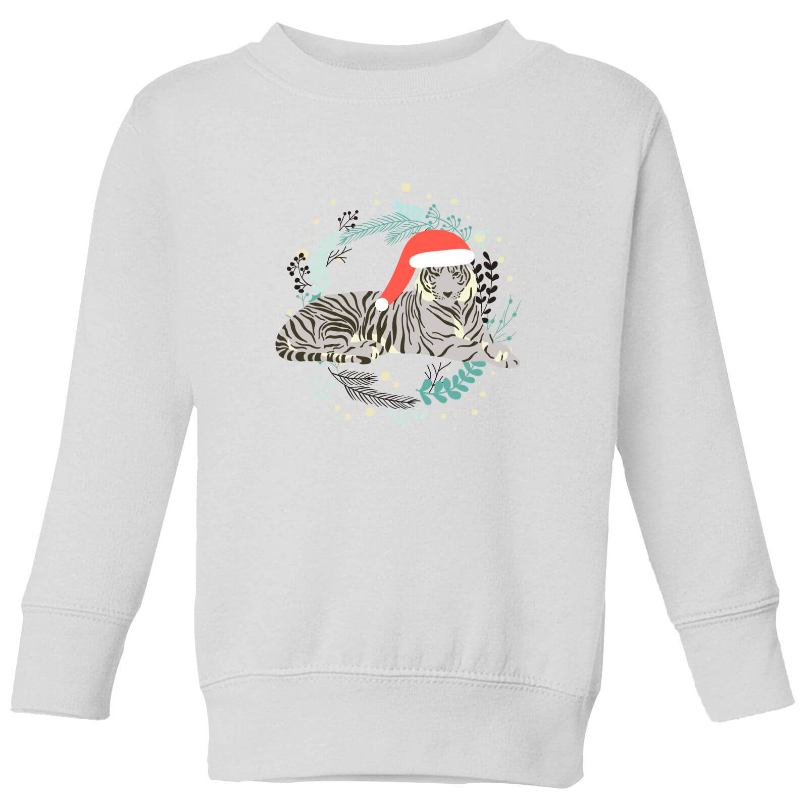 Snow Tiger Kids' Sweatshirt - White - 3-4 Years - White