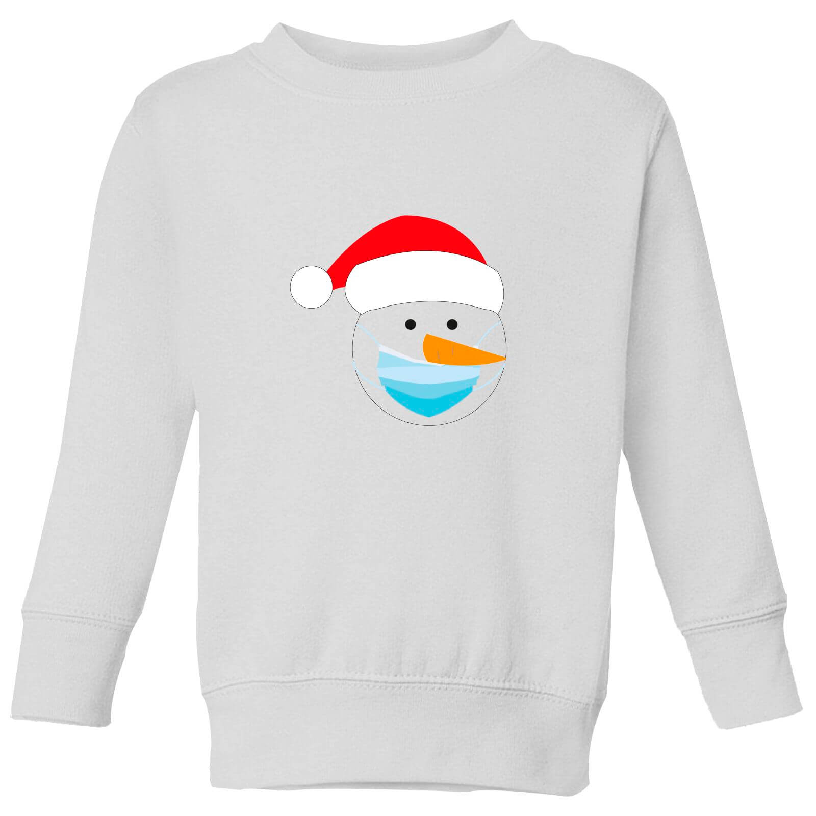 Covid Snowman Kids' Sweatshirt - White - 3-4 Years