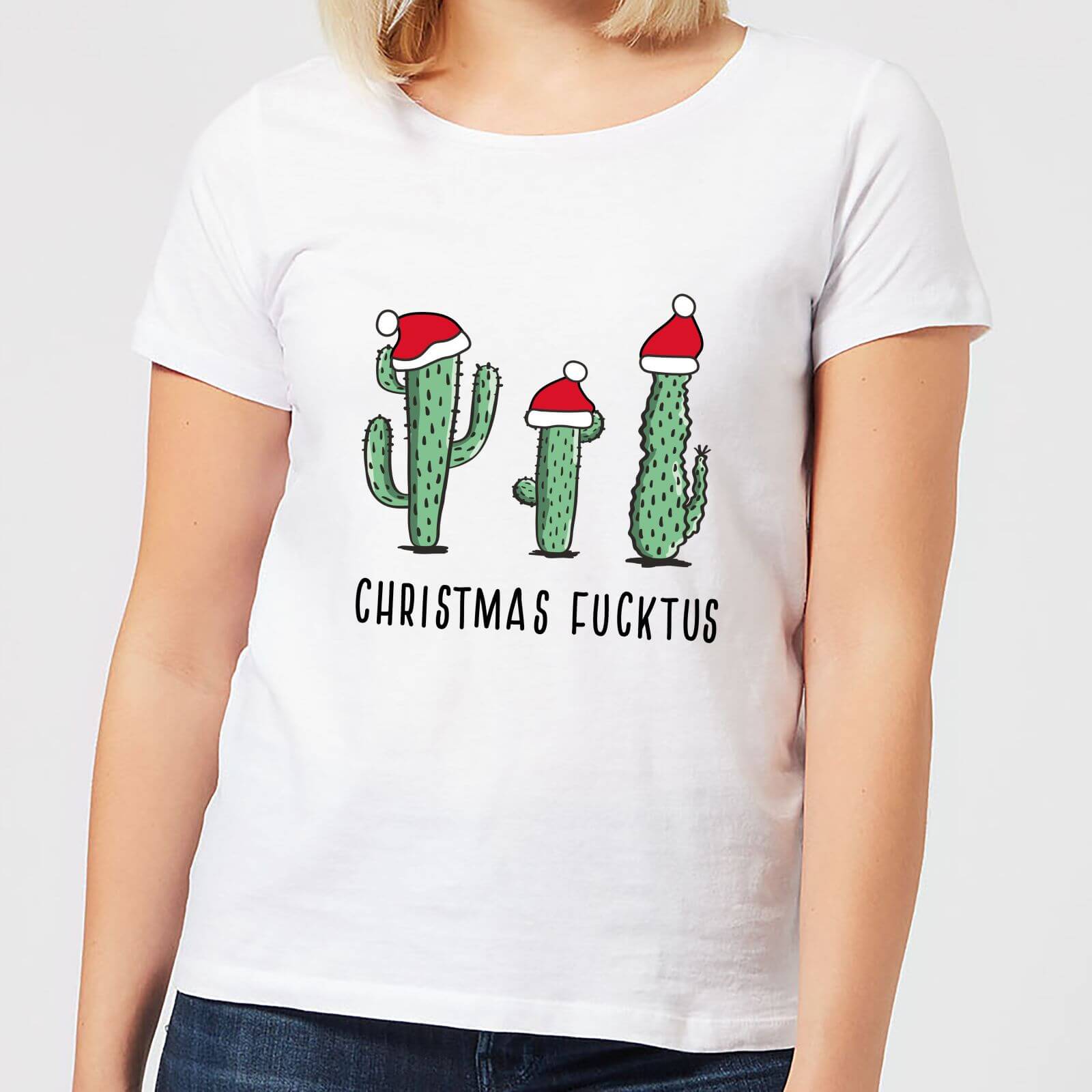 Christmas Fucktus Women's T-Shirt - White - XS - White