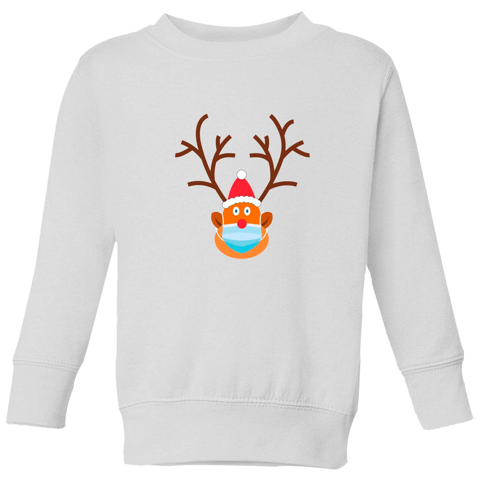 Covid Rudolph Kids' Sweatshirt - White - 3-4 Years - White
