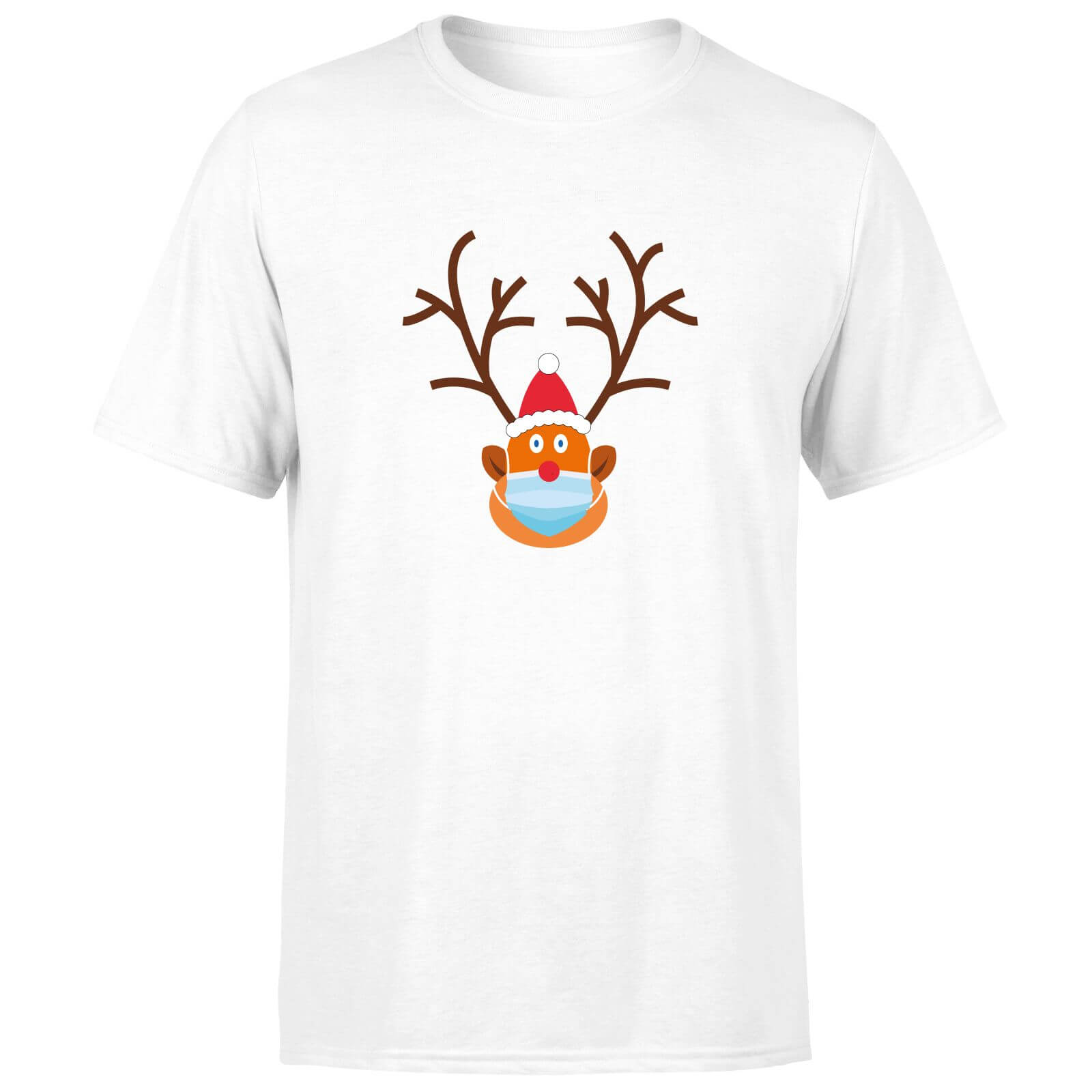 Covid Rudolph Men's T-Shirt - White - XS - White