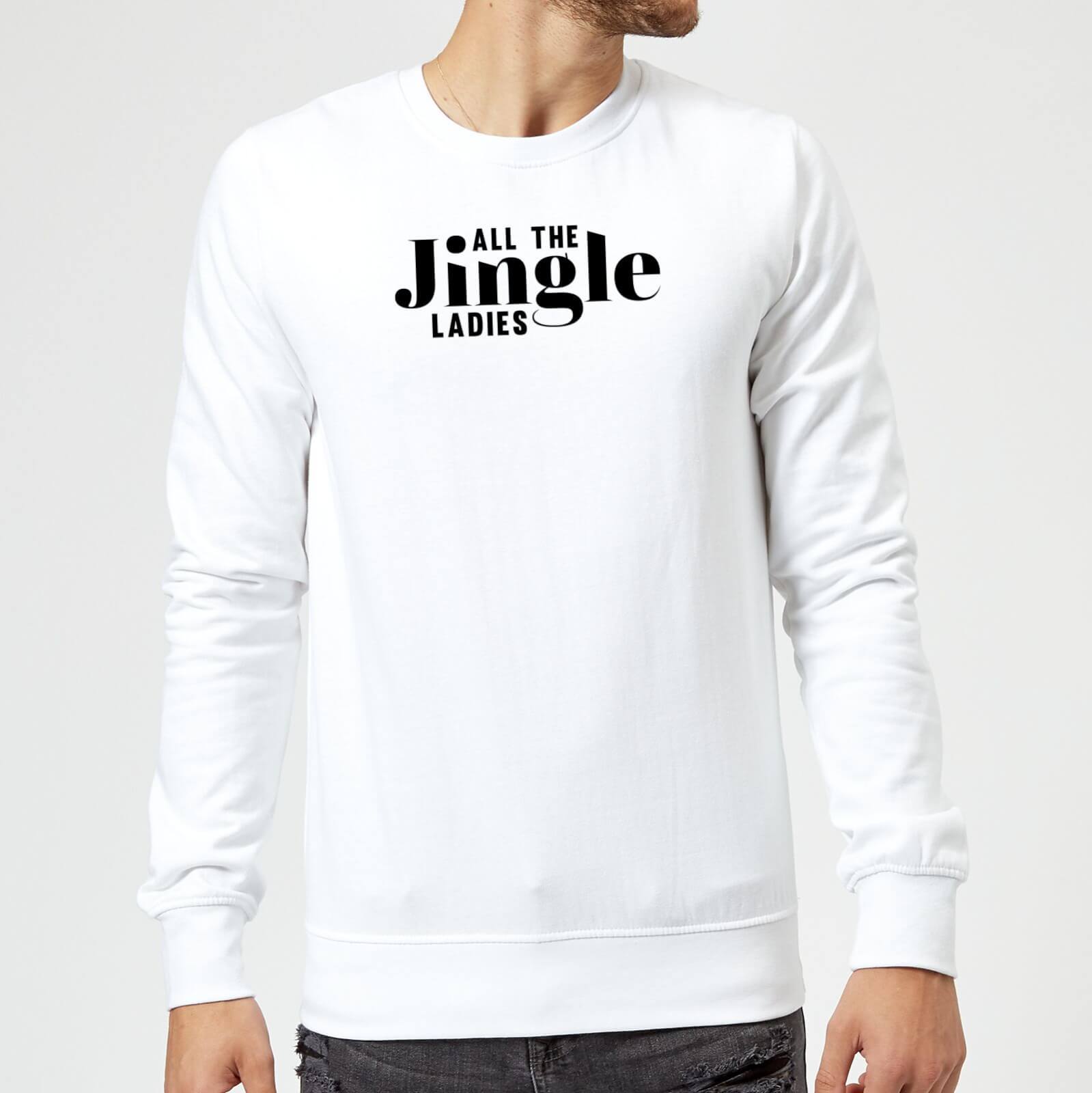 All The Jingle Ladies Sweatshirt - White - S - White