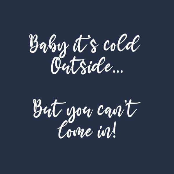 Baby It's Cold Outside Sweatshirt - Navy - 3XL - Navy