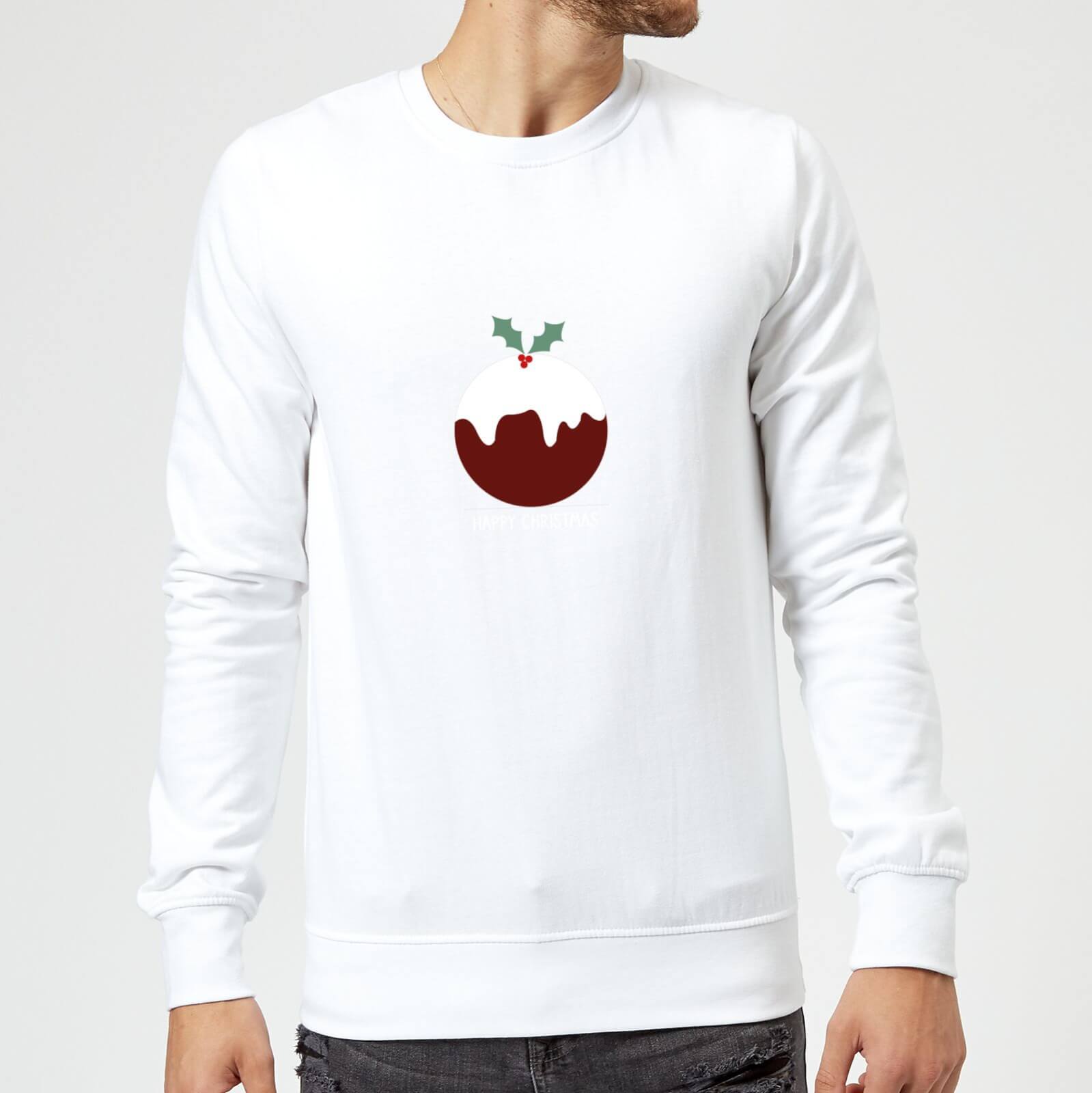Christmas Pudding Sweatshirt - White - S - White