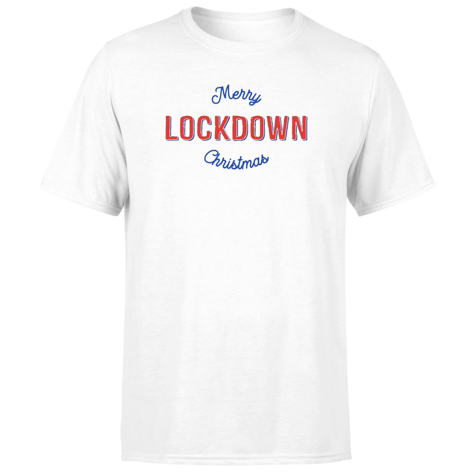 Merry Lockdown Christmas Men's T-Shirt - White - XS - White