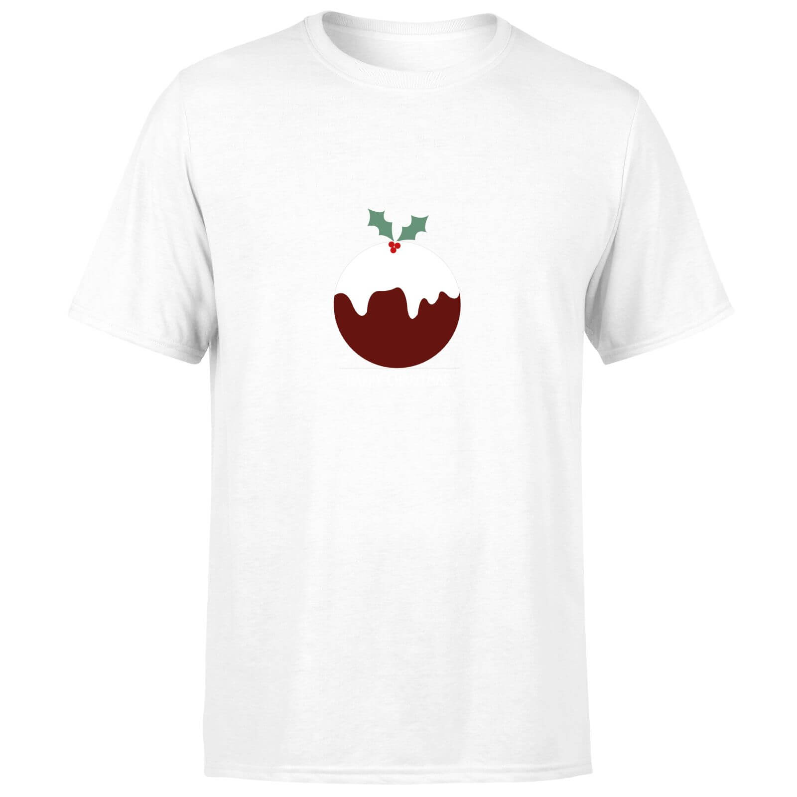 Christmas Pudding Men's T-Shirt - White - XS - White