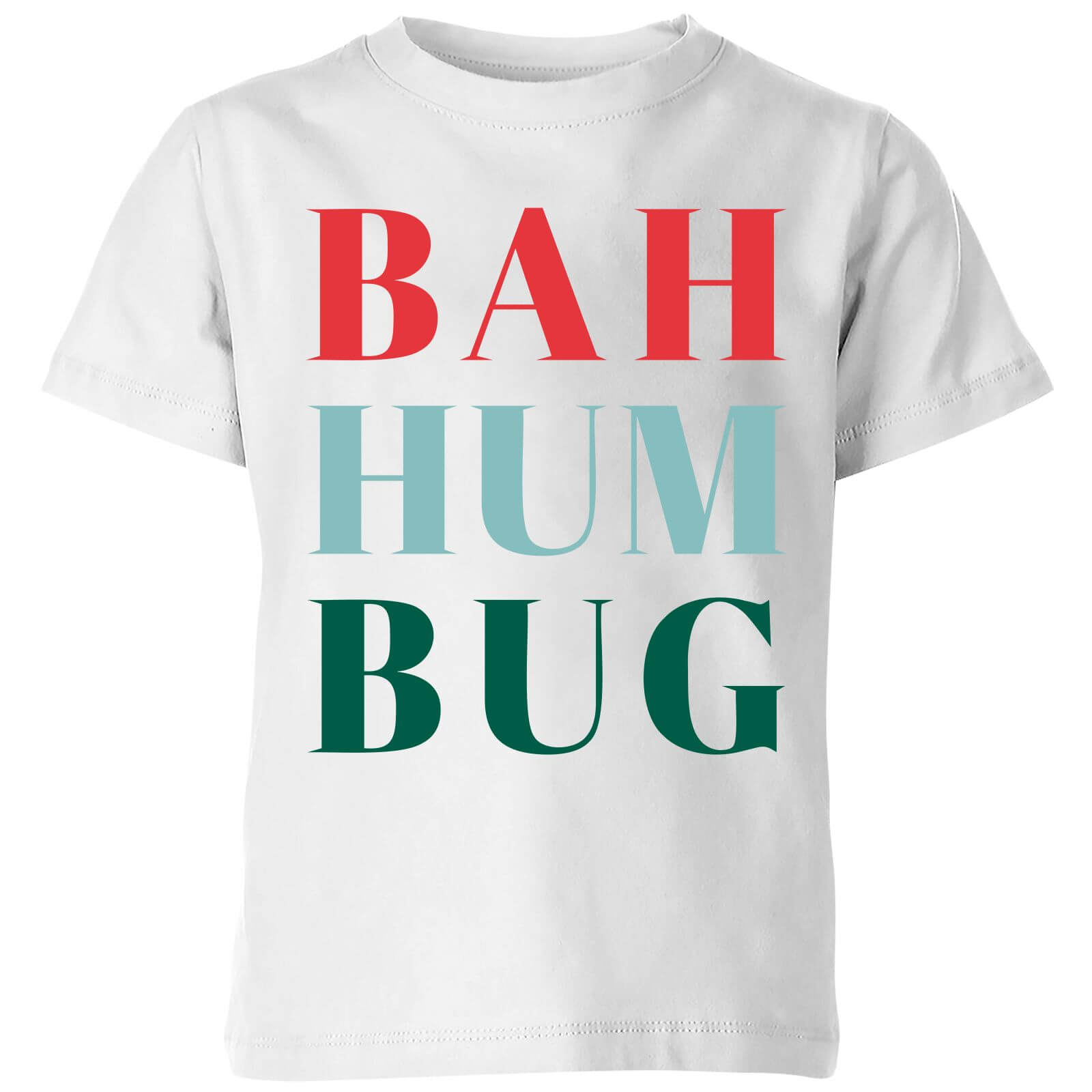 Bah Hum Bug Kids' T-Shirt - White - 5-6 Years - White