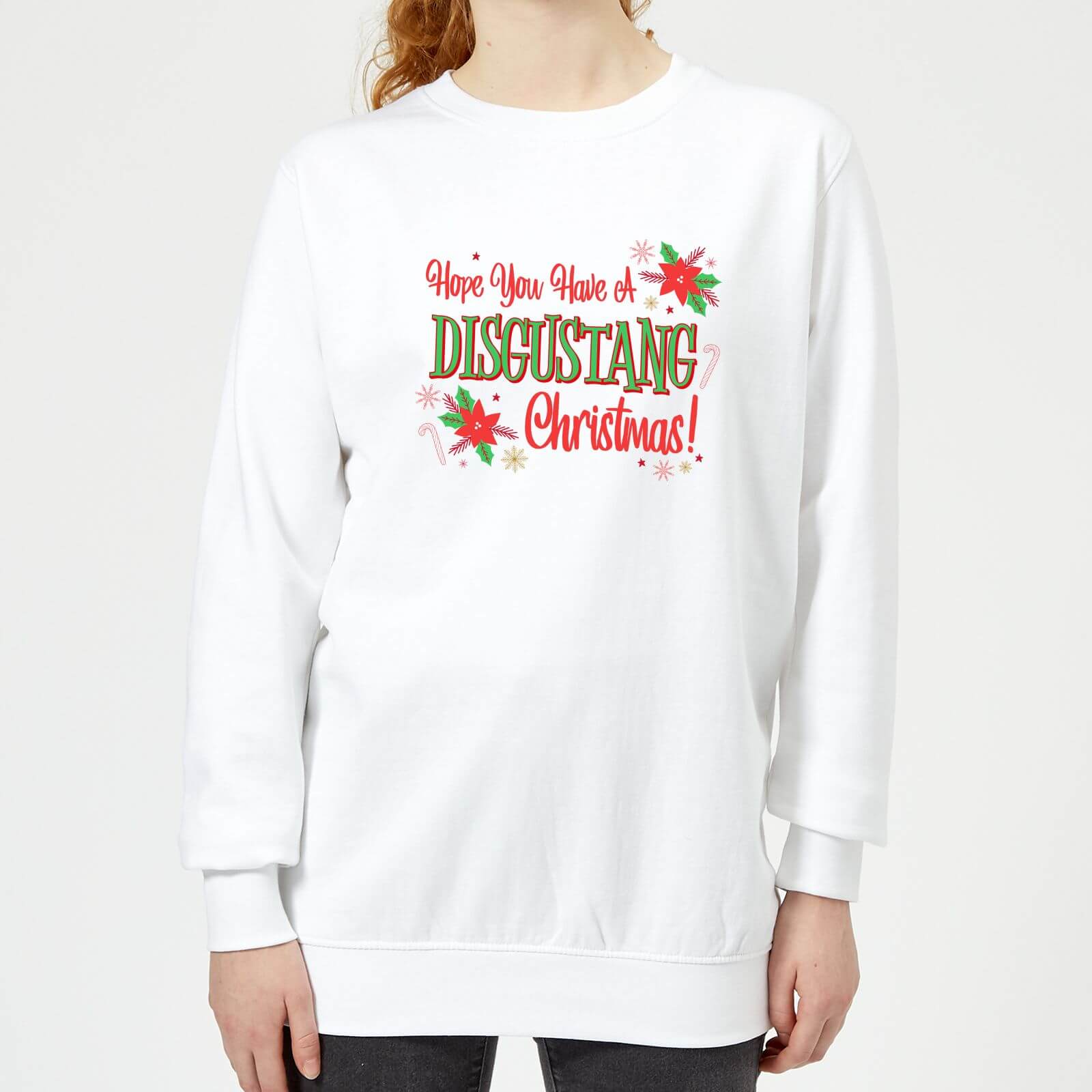 Hope You Have A Disgustang Christmas Festive Women's Sweatshirt - White - XS - White