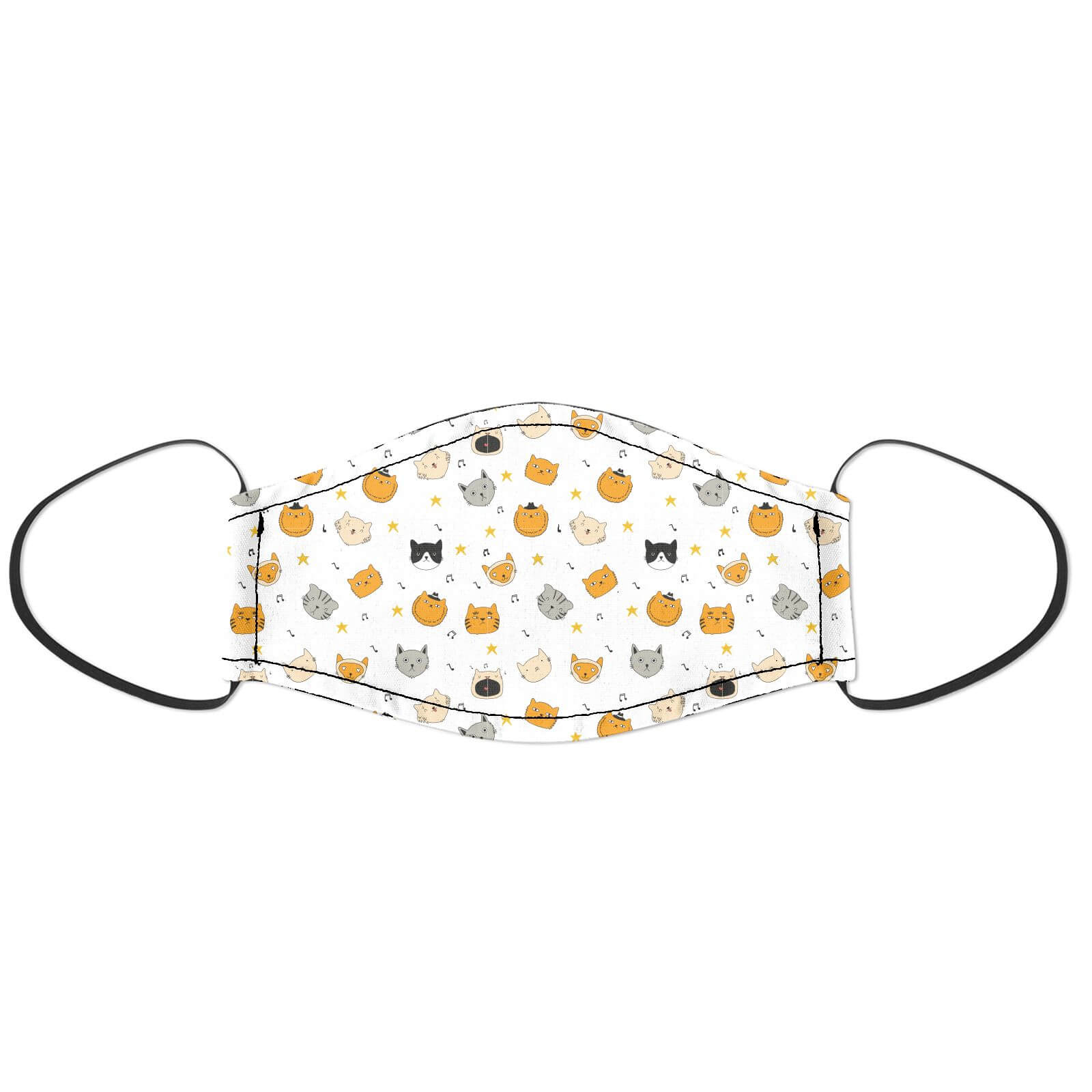 Caroling Cats Face Mask - S