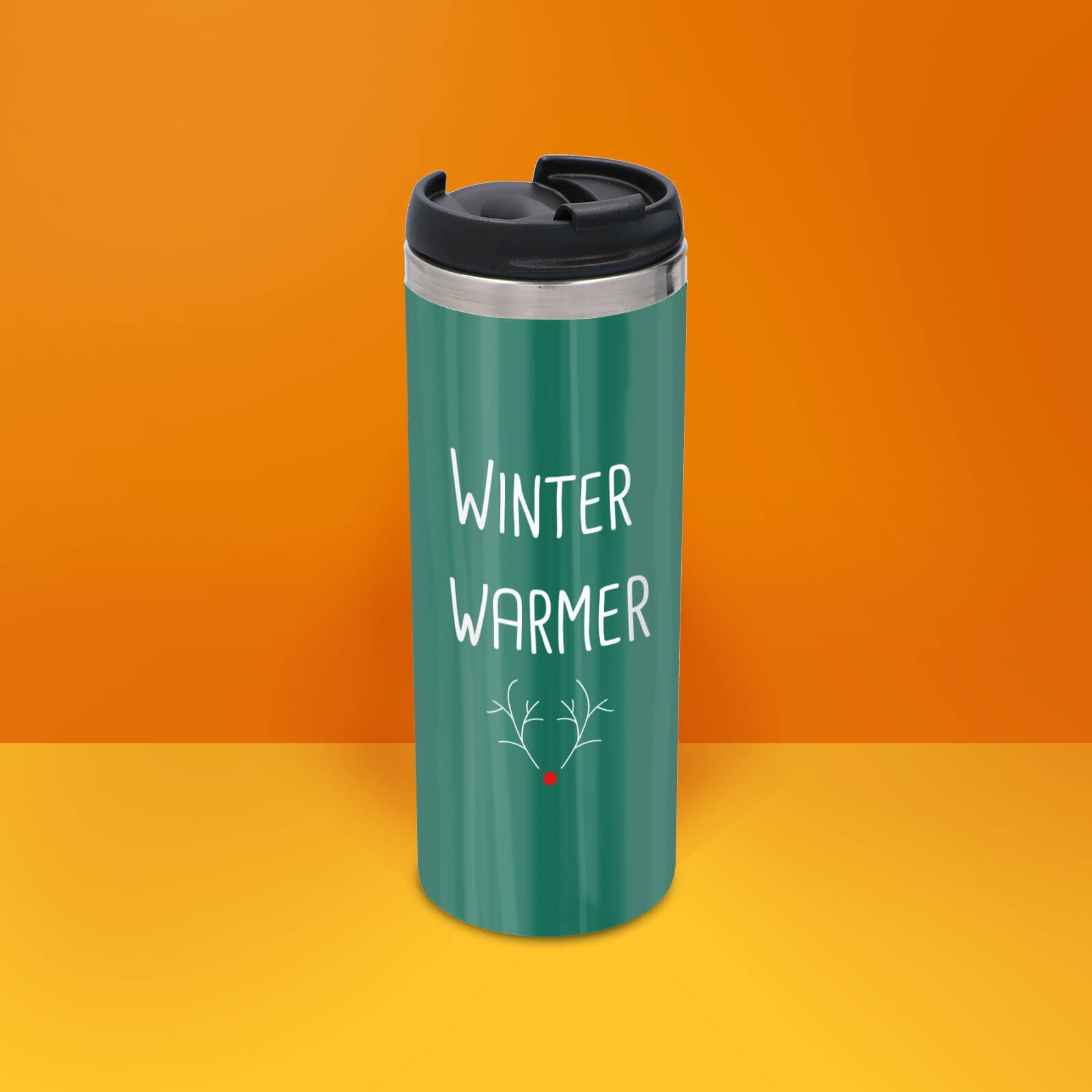 Winter Warmer Stainless Steel Thermo Travel Mug