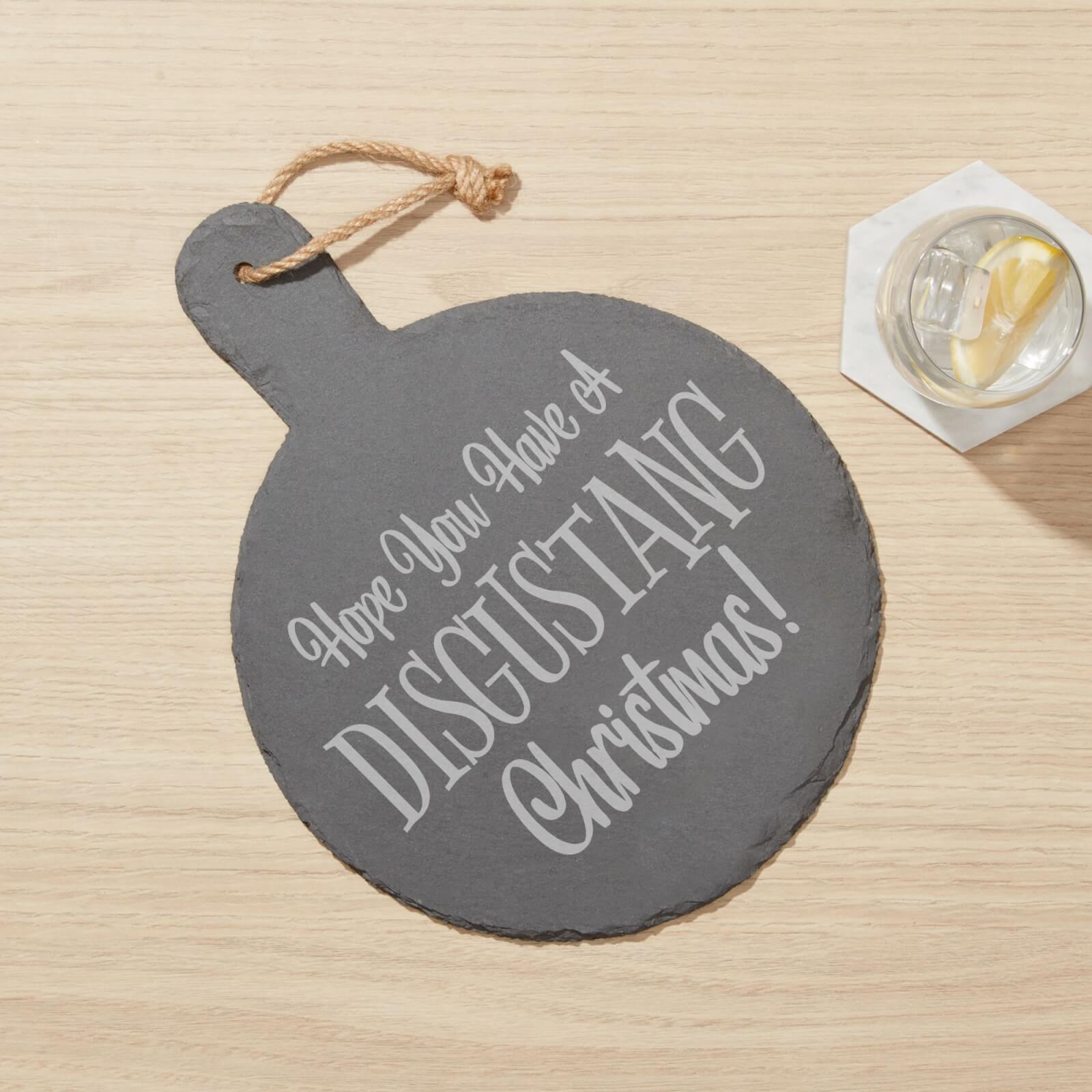 Disgustang Christmas Engraved Slate Cheese Board