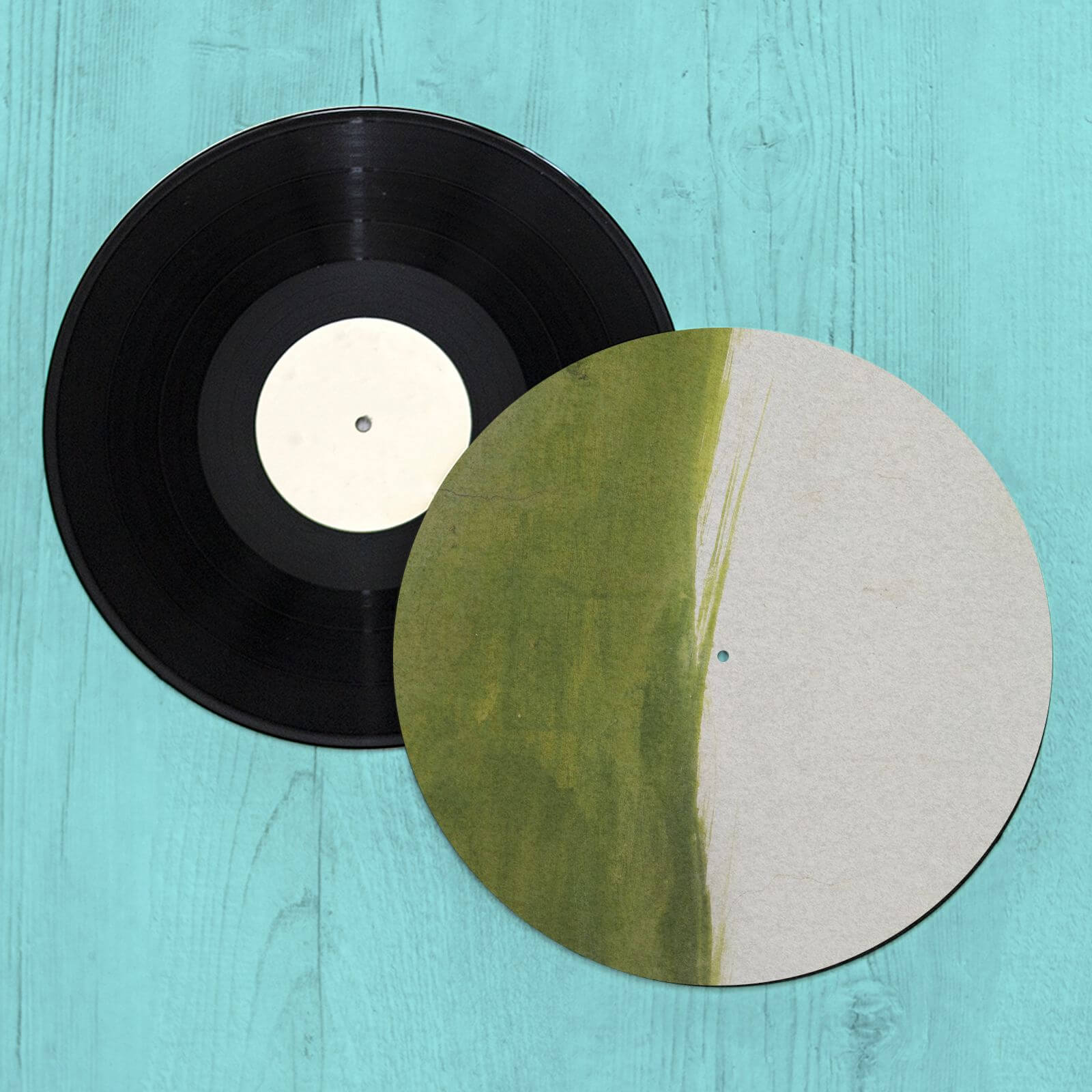 Green Paint Ombre Slip Mat