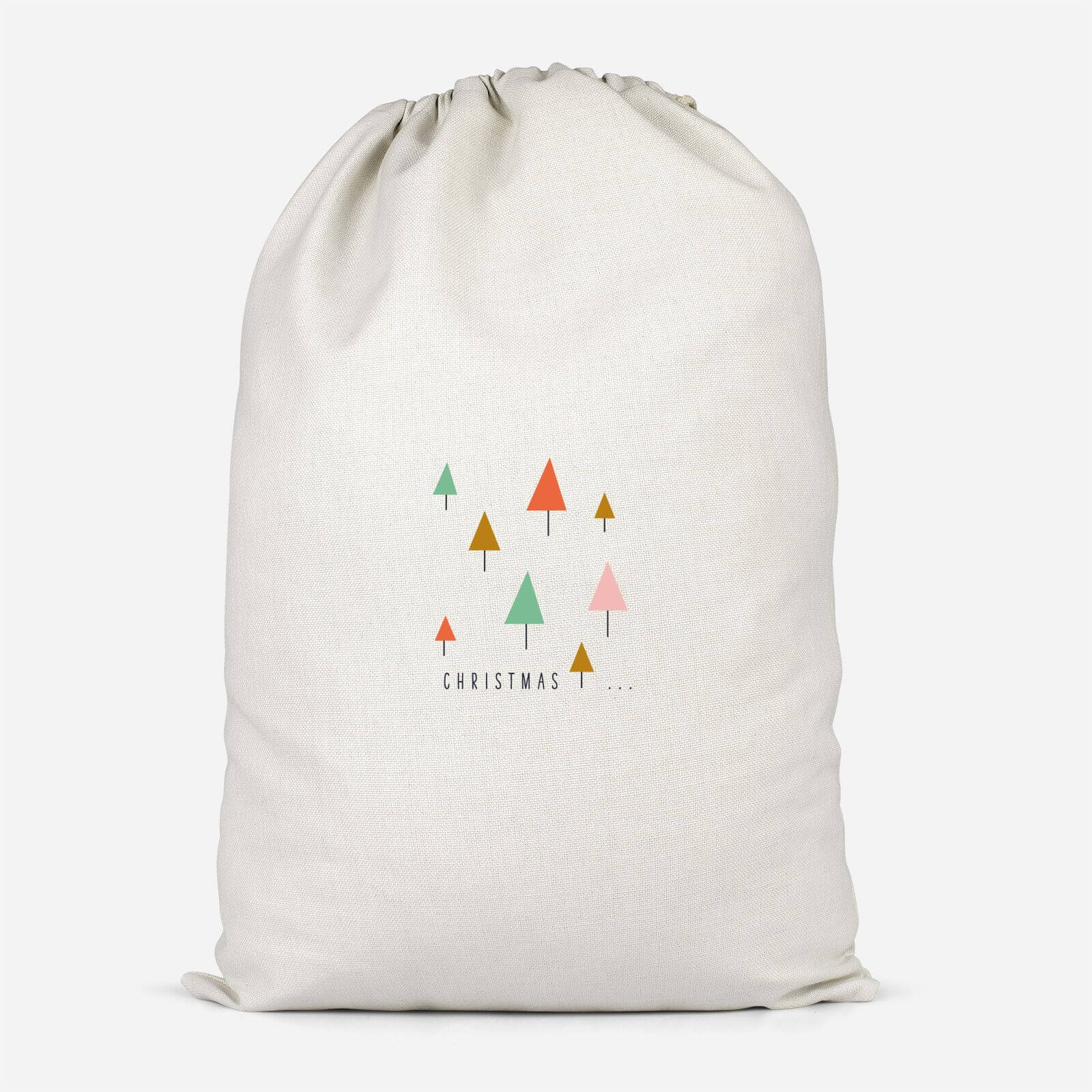 Simple Christmas Trees Santa Sack - Small