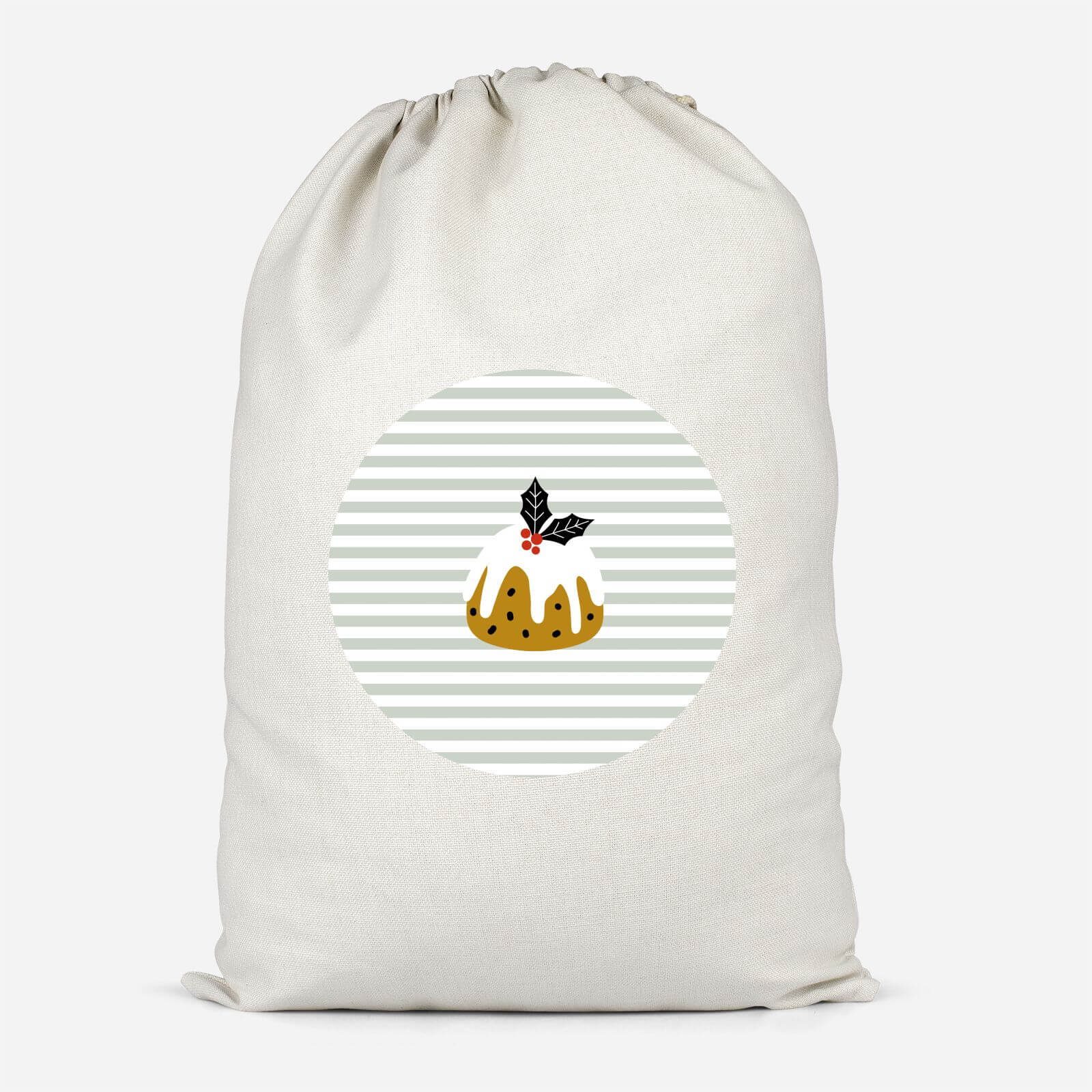 Christmas Pud Stripe Santa Sack - Small