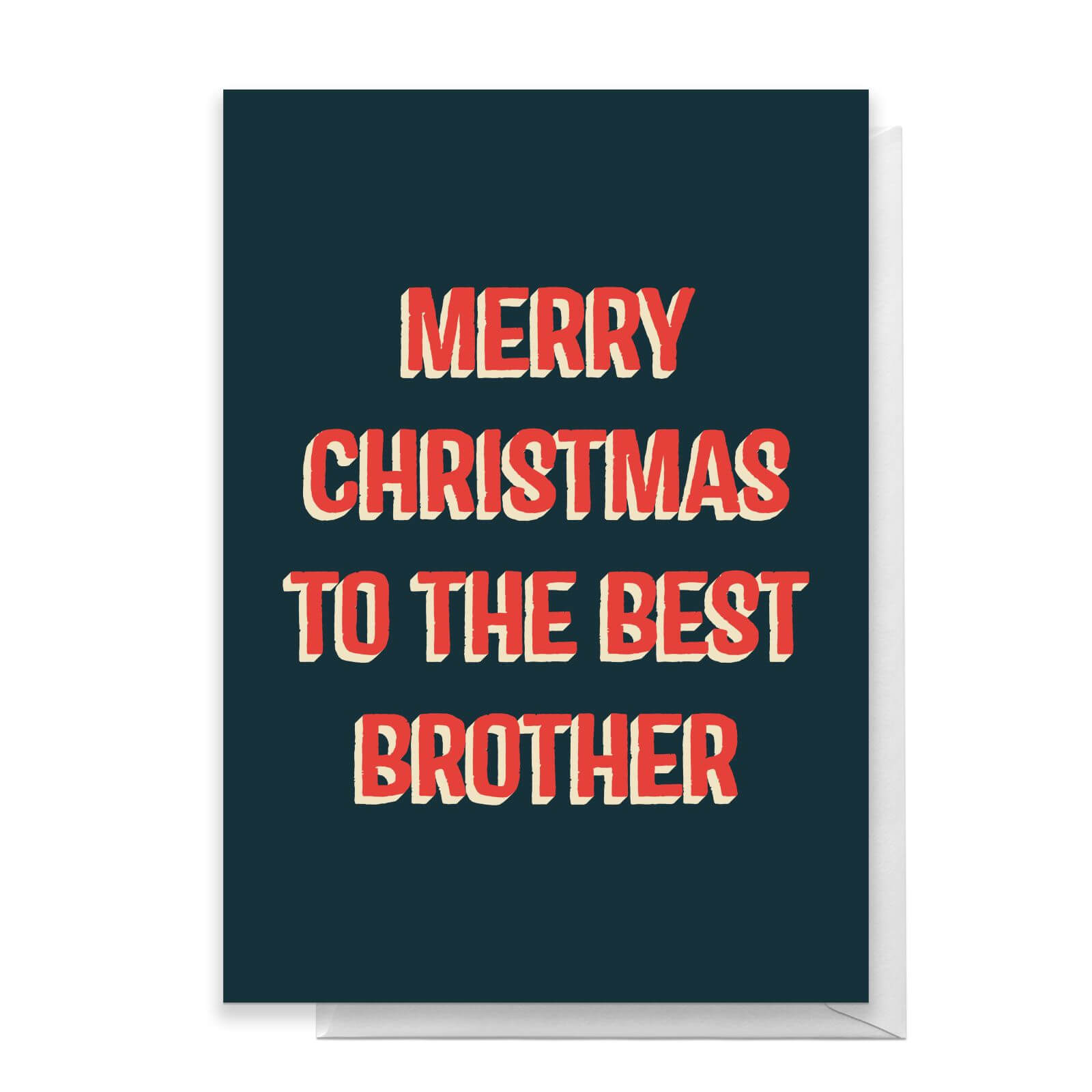 Merry Christmas To The Best Brother Greetings Card - Standard Card