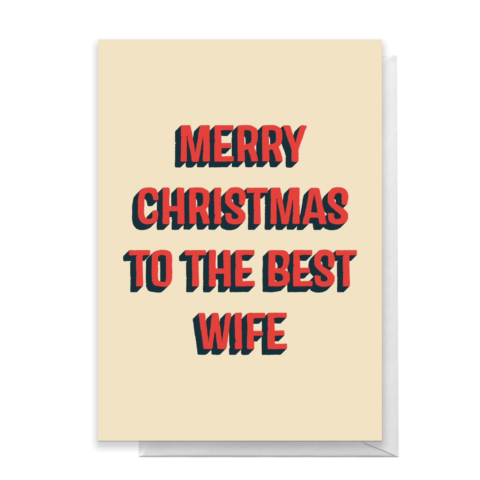 Merry Christmas To The Best Wife Greetings Card - Standard Card
