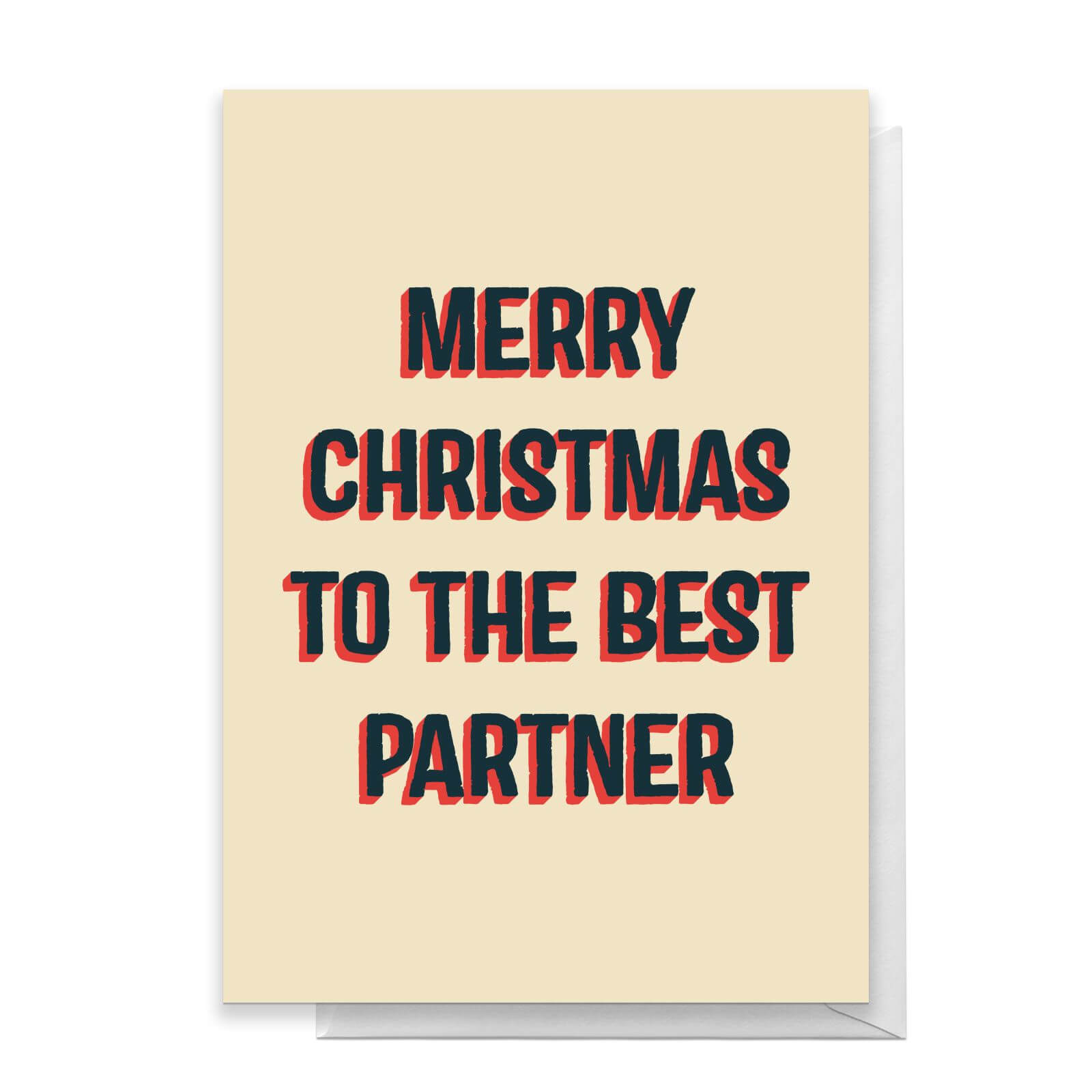Merry Christmas To The Best Partner Greetings Card - Standard Card