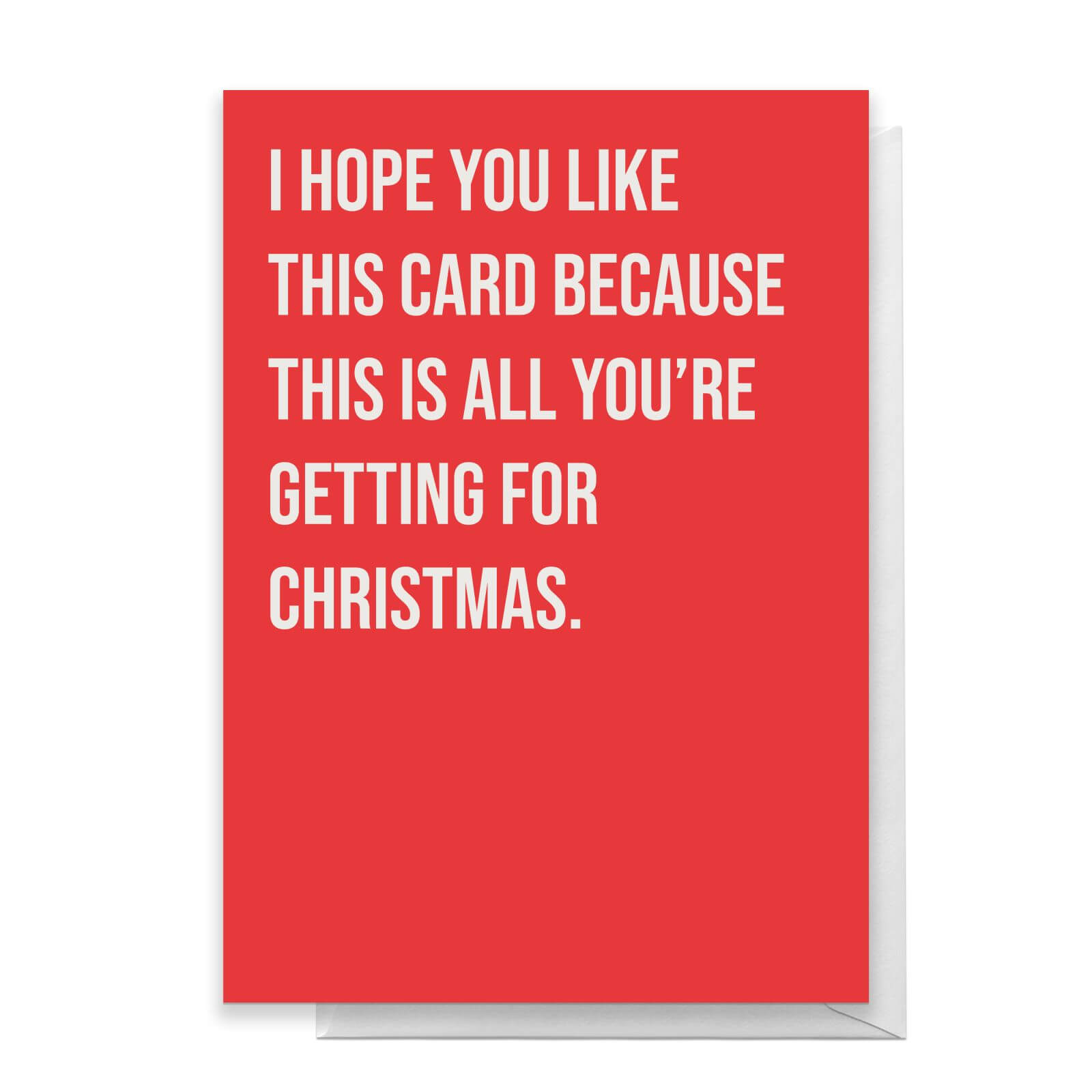 I Hope You Like This Card Greetings Card - Standard Card