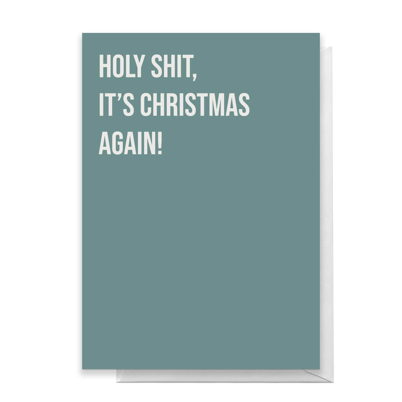 Holy Shit, It's Christmas Again! Greetings Card - Standard Card