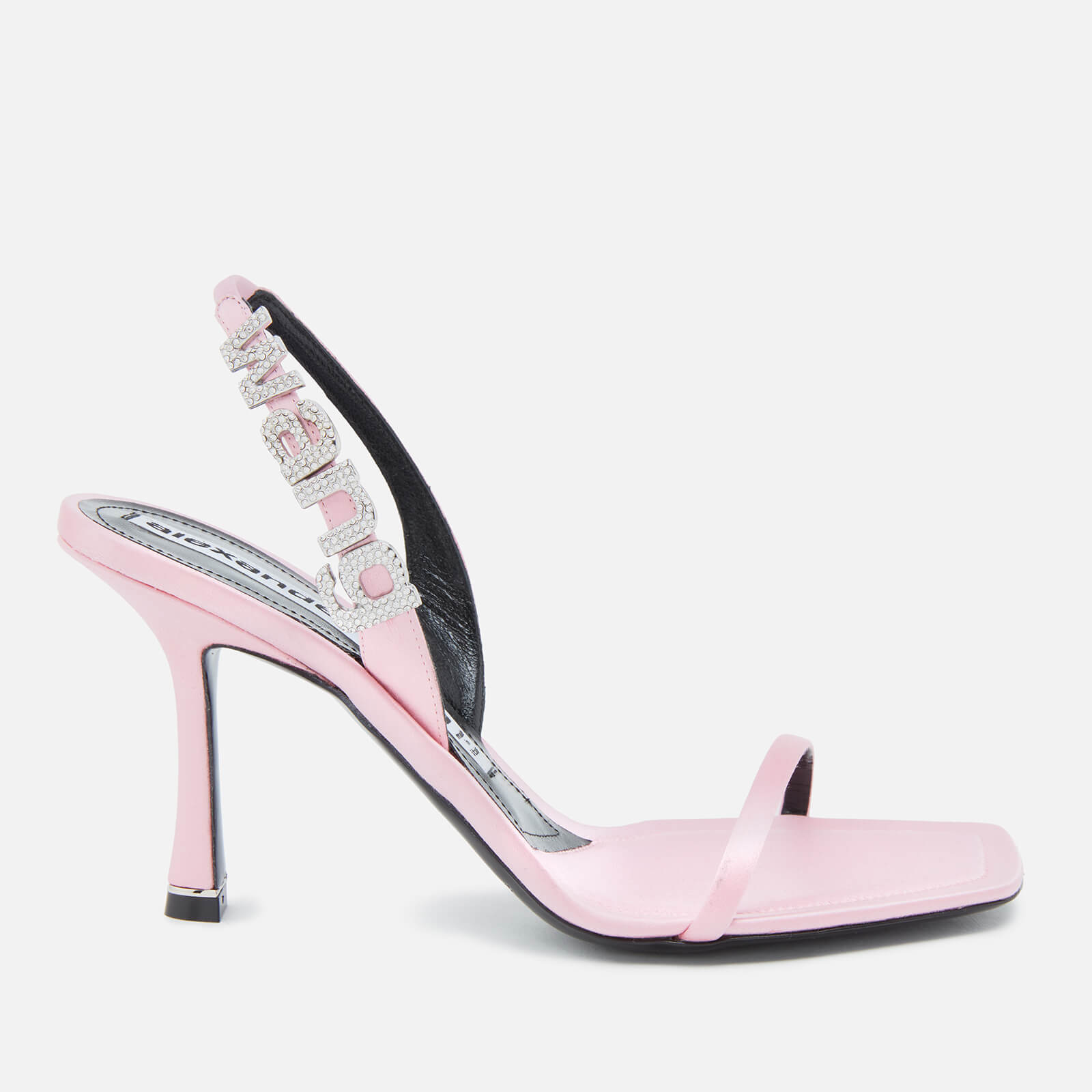 Alexander Wang Women's Ivy 85 Satin Heeled Sandals - Prism Pink - UK 4