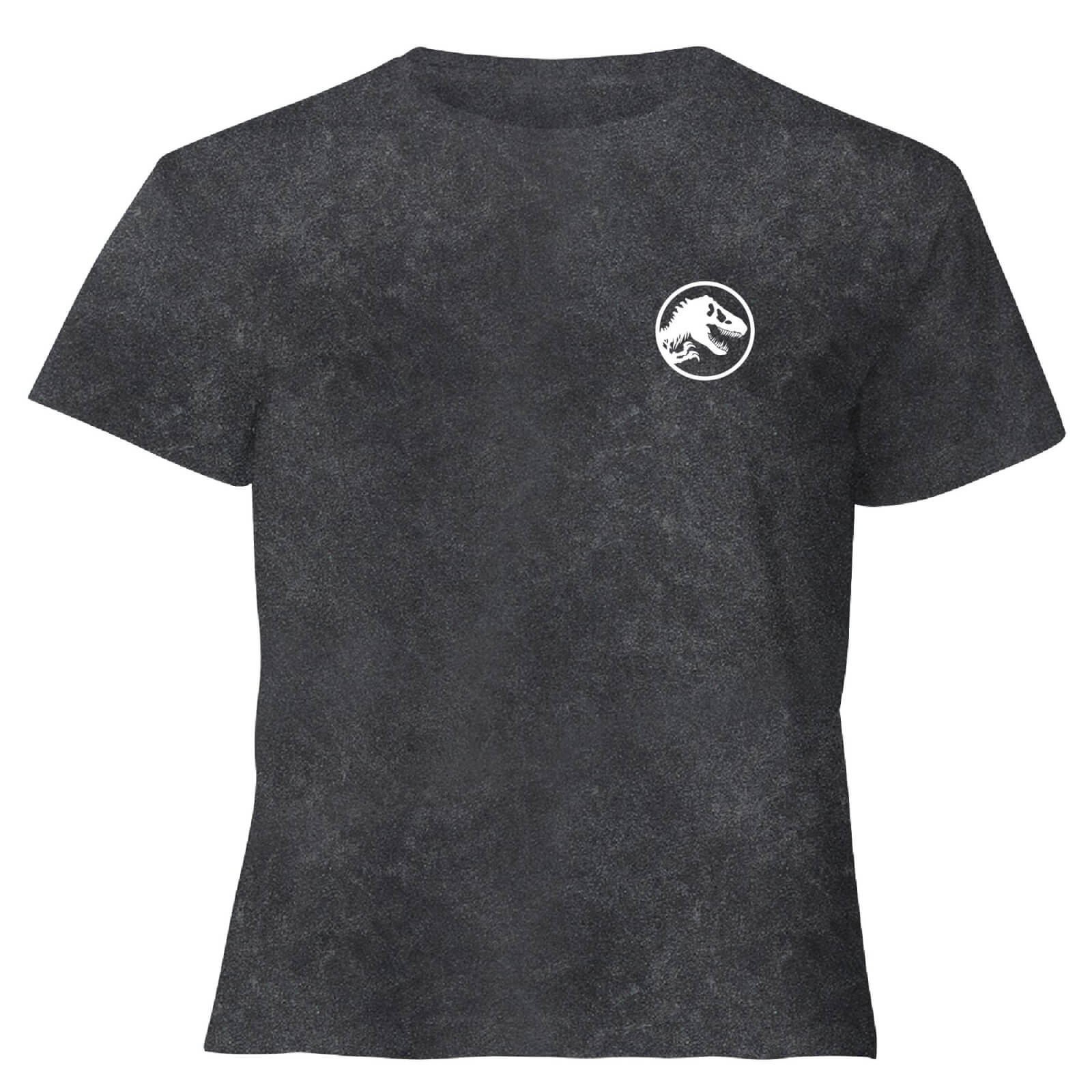 Image of Jurassic Park Primal Limited Variant Ranger Logo - Women's Cropped T-Shirt - Black Acid Wash - L - Black Acid Wash