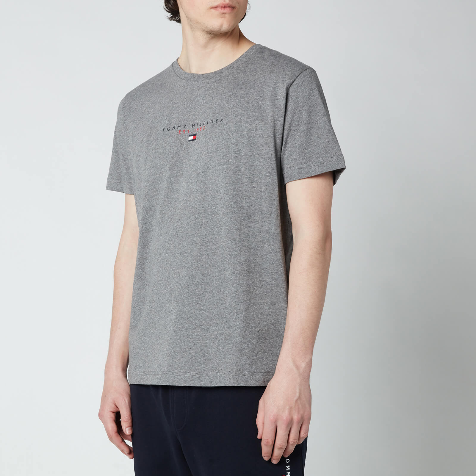 Tommy Hilfiger Men's Essential Chest Logo T-Shirt - Medium Grey Heather - S