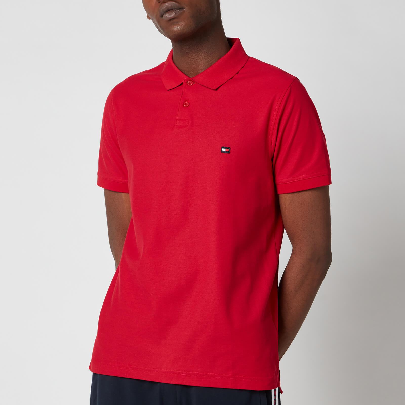 Tommy Hilfiger Men's 1985 Contrast Placket Slim Fit Polo Shirt - Primary Red - S