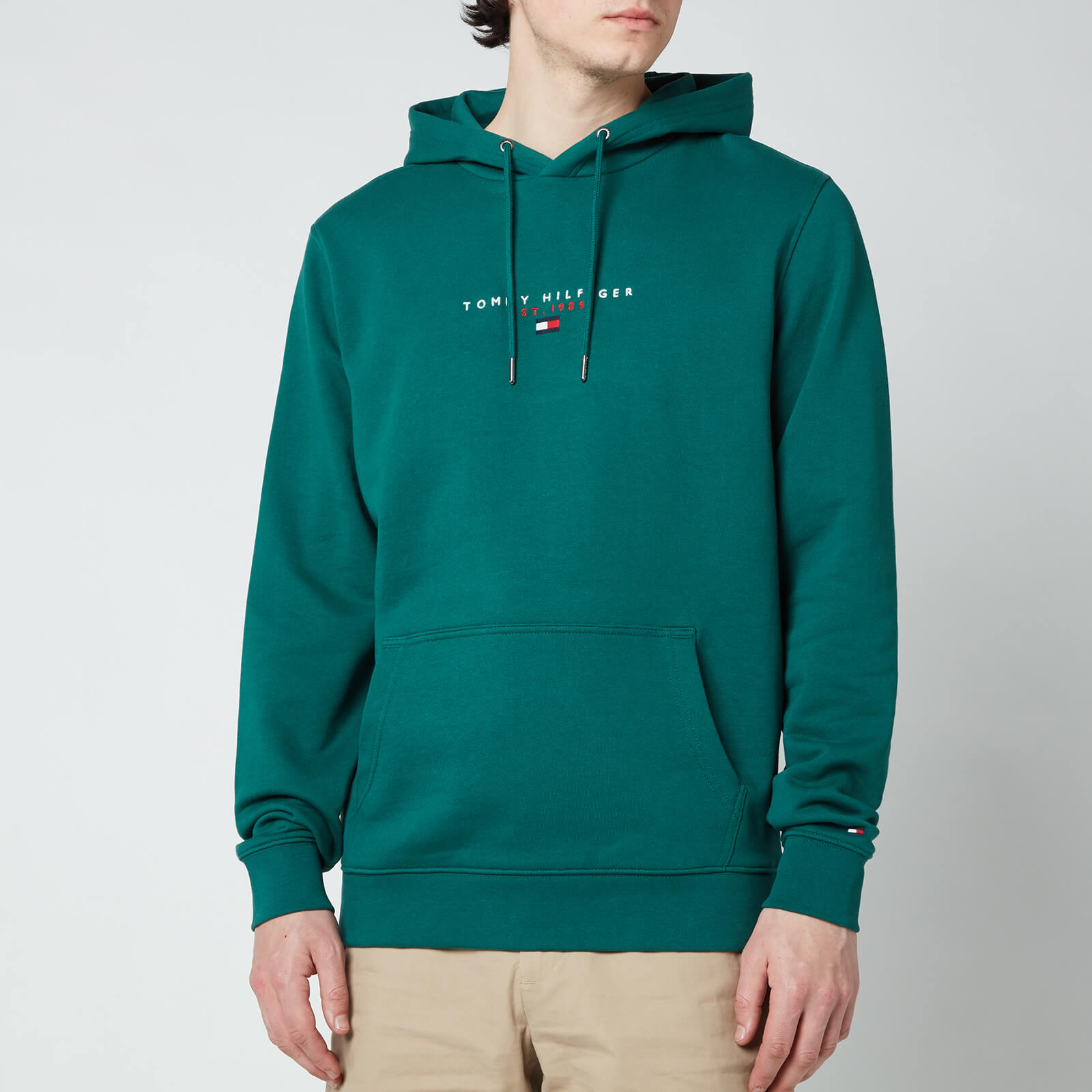 Tommy Hilfiger Men's Essential Pullover Hoodie - Rural Green - S
