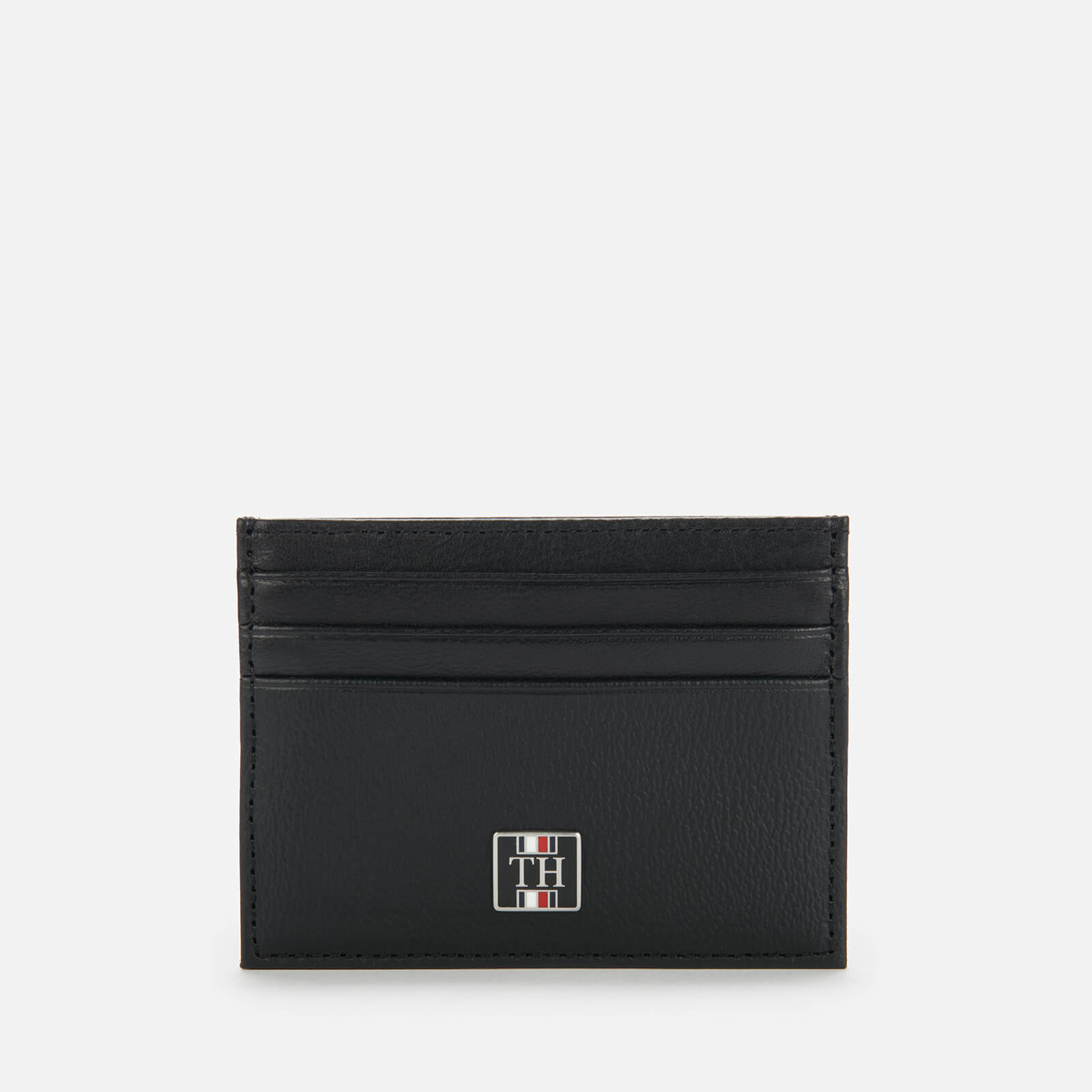 Tommy Hilfiger Men's Monogram Leather Cardholder - Black Monogram