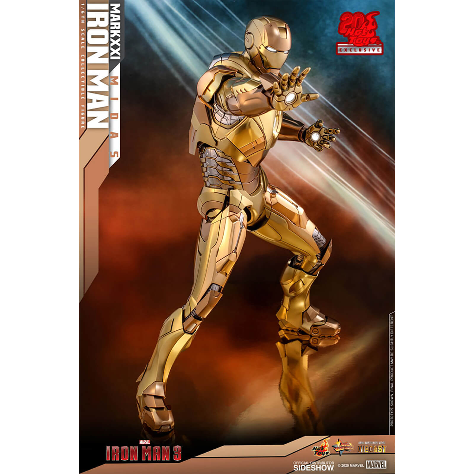 Image of Hot Toys Marvel Iron Man Mark XXI (Midas) 1:6 Scale Action Figure