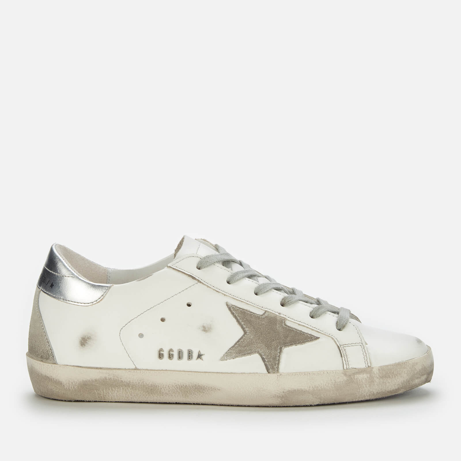 Golden Goose Deluxe Brand Women's Superstar Leather Trainers - White/Ice/Silver - UK 8