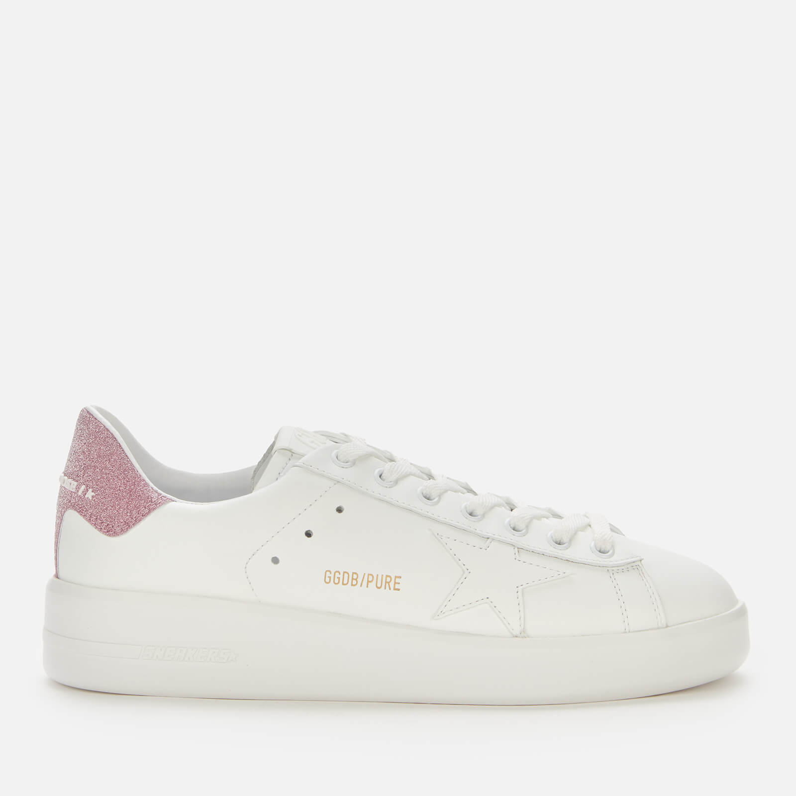 Golden Goose Deluxe Brand Women's Pure Star Leaather Chunky Trainers - White/Pink - UK 8