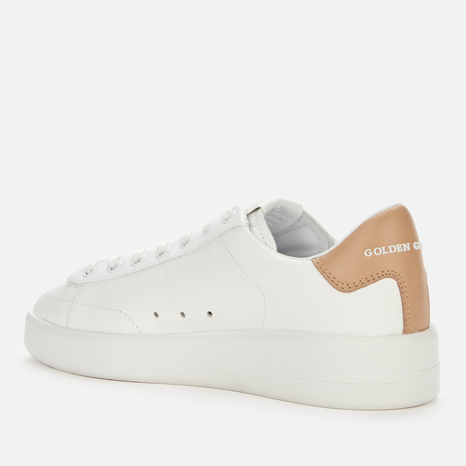Golden Goose Deluxe Brand Women's Purestar Leather Chunky Trainers - White/Beige - UK 6