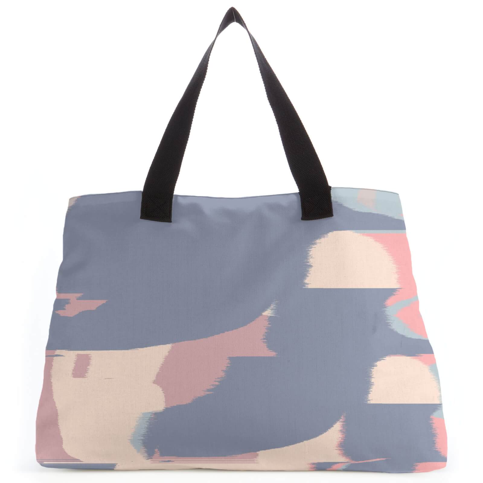 Pixel Blue Colours Large Tote Bag