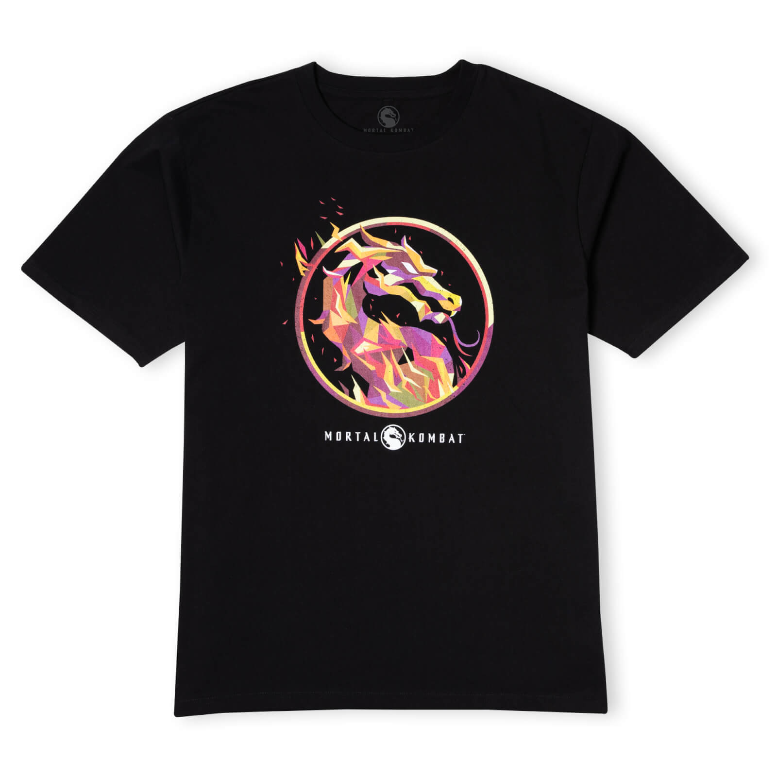 Mortal Kombat Rot Logo Oversized Heavyweight T-Shirt - Schwarz - XS - Schwarz