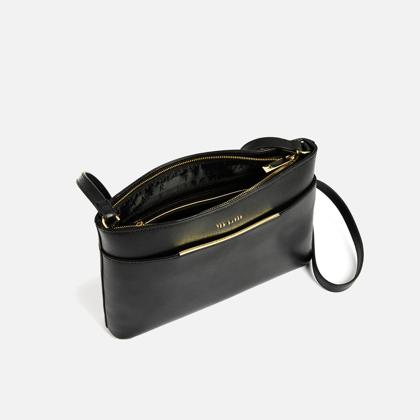 Ted Baker Golnaz Leather Cross Body Bag, Black