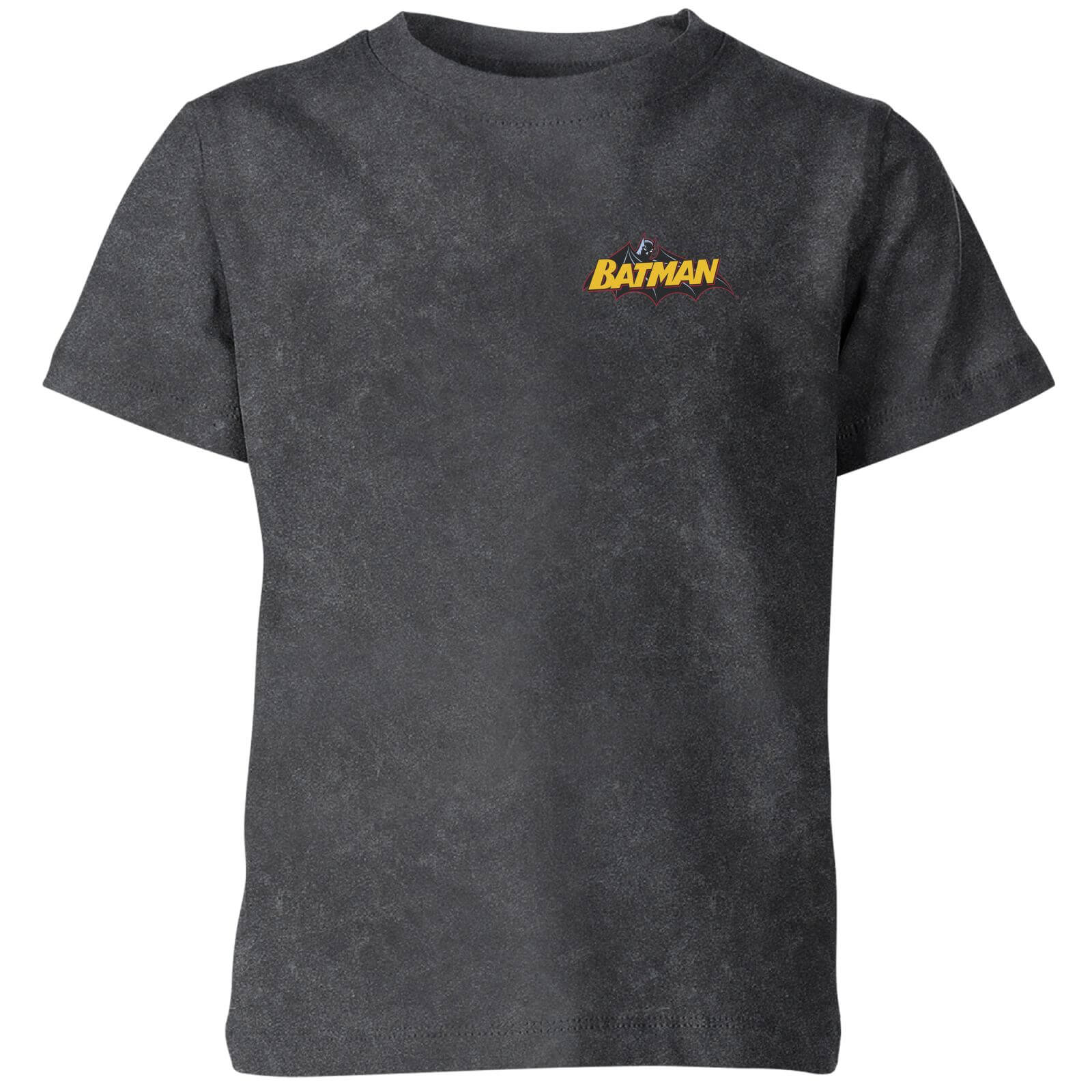 

Batman Logo Pocket Kids' T-Shirt - Black Acid Wash - 7-8 ans - Black Acid Wash