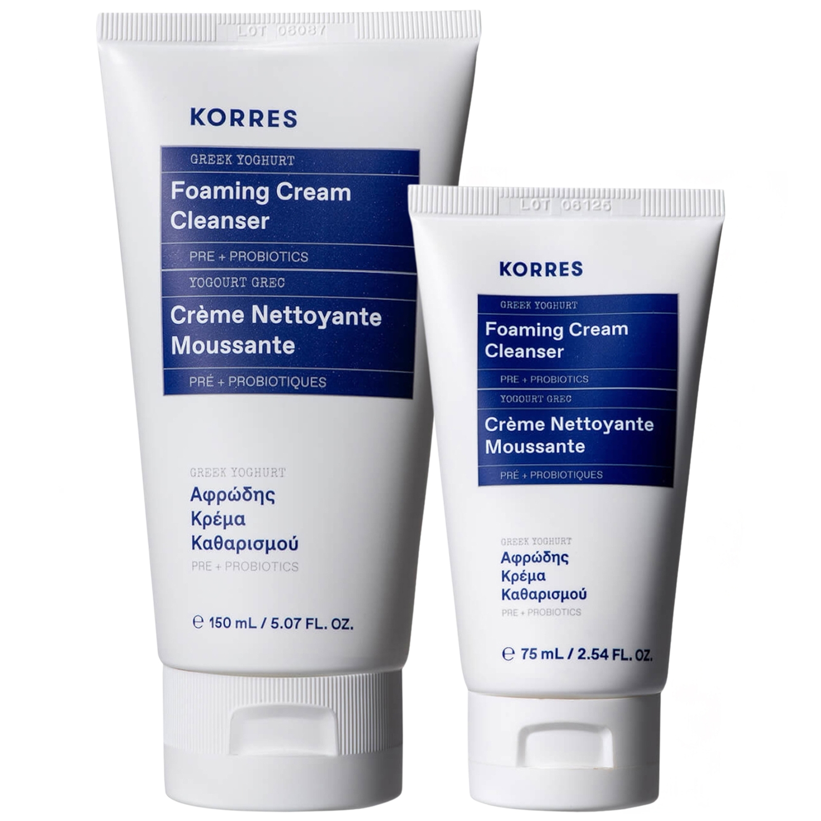 KORRES Greek Yoghurt Foaming Cream Cleanser Duo | Dermstore