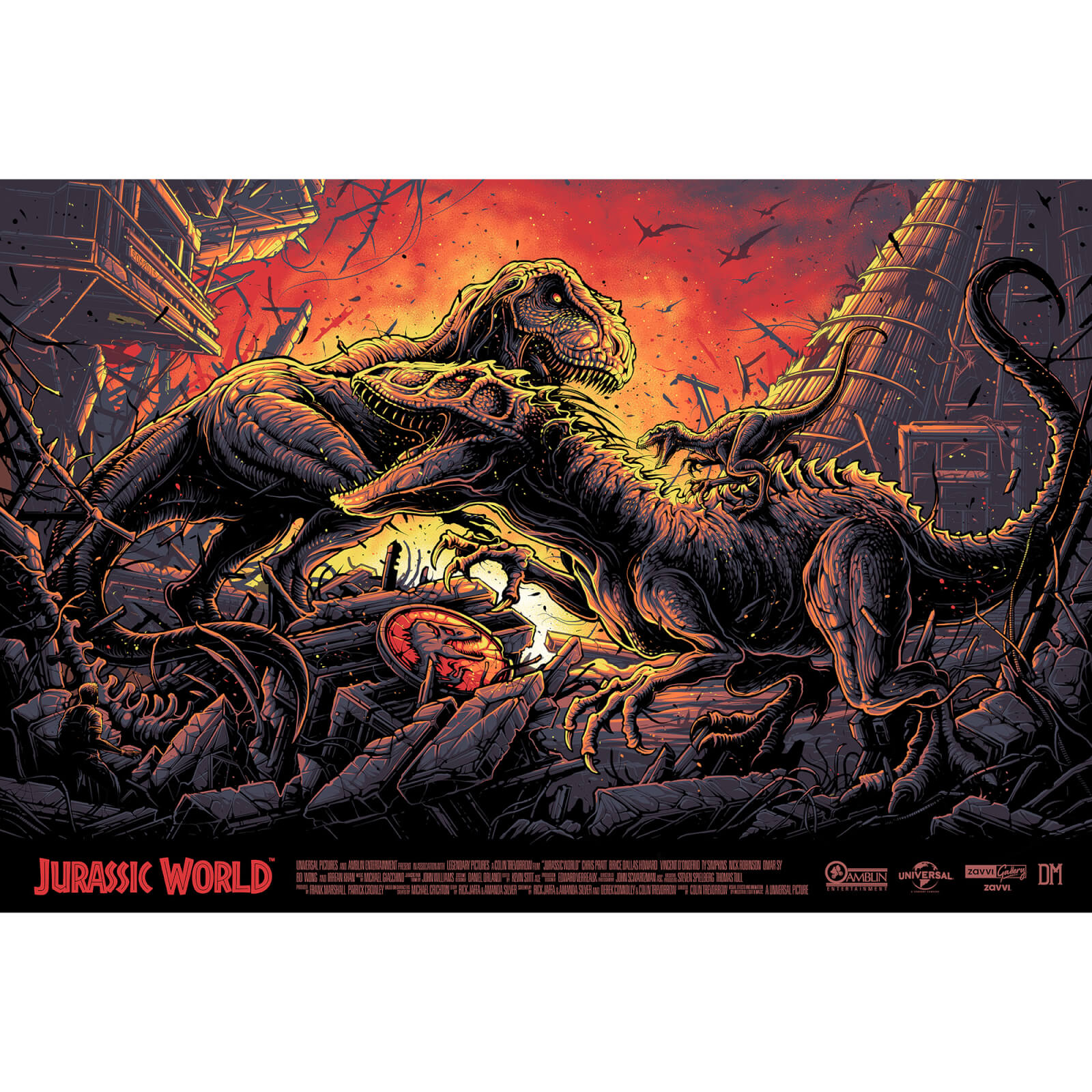 Jurassic World Screenprint by Dan Mumford Variant