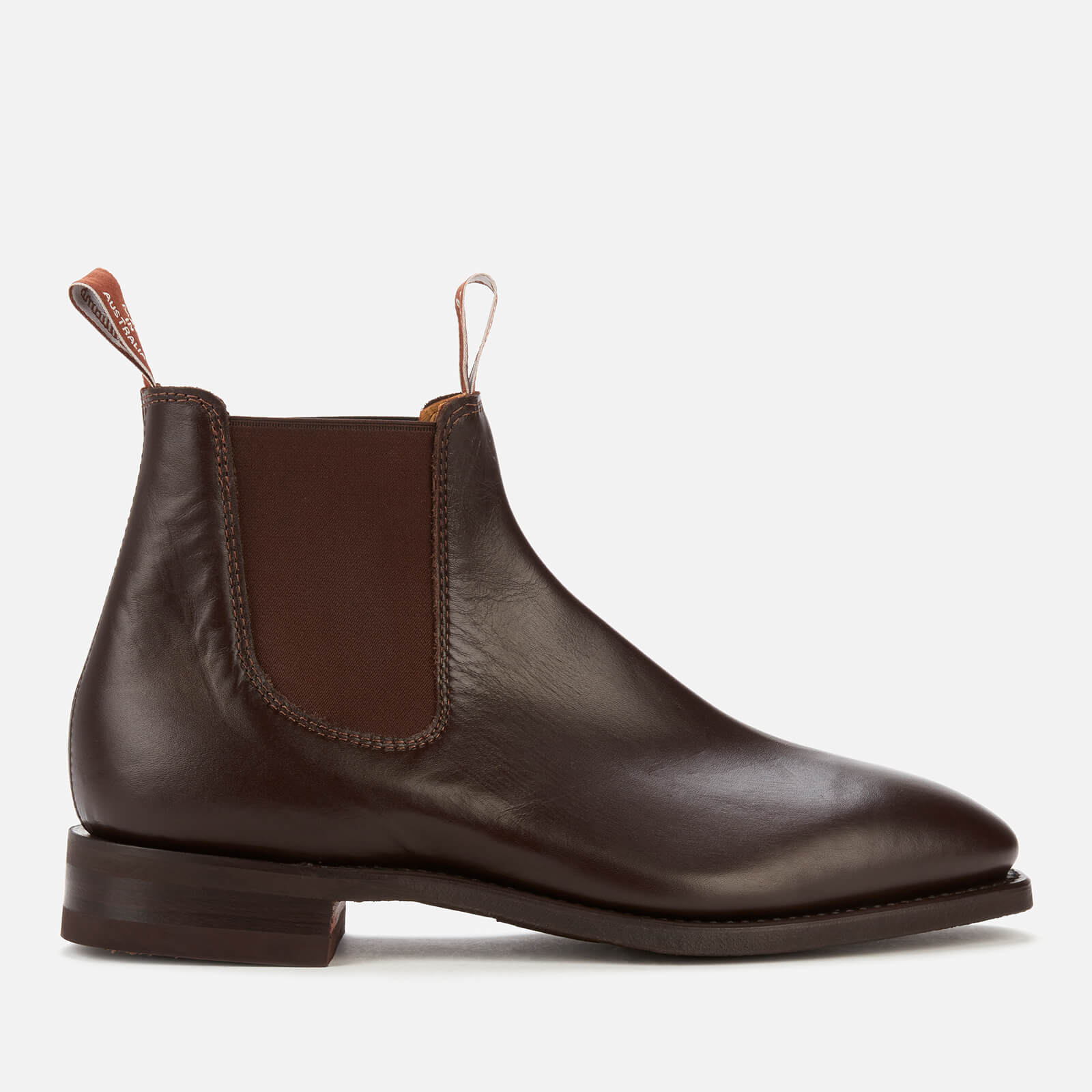 R.M. Williams Men's Comfort Craftsman Leather Chelsea Boots - Chestnut - UK 9