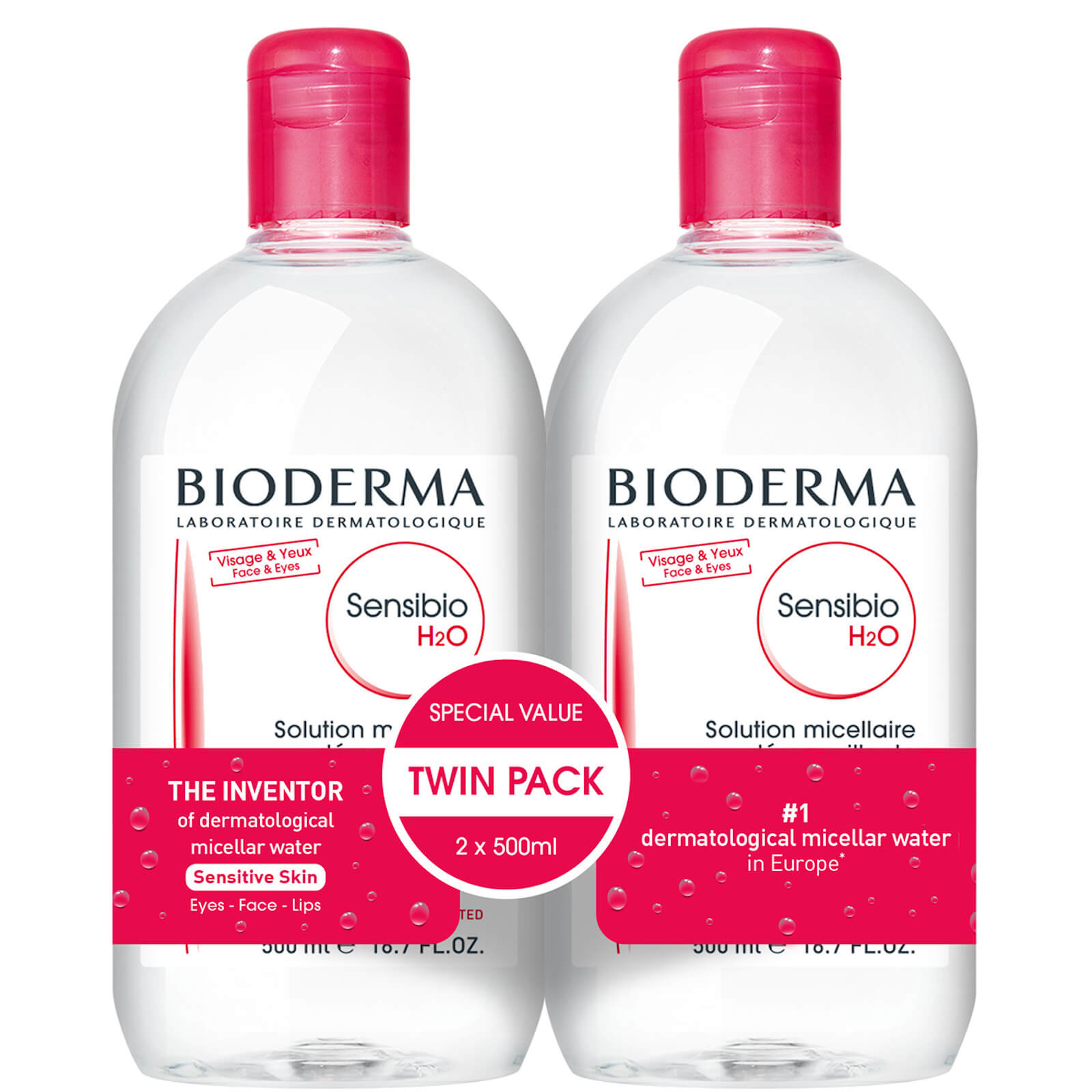 Shop Bioderma Sensibio Micellar Water Duo Pack