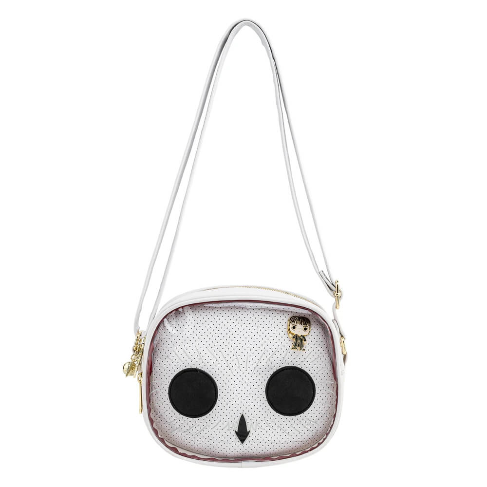 Image of Loungefly Harry Potter Hedwig Pin Trader Cross Body Bag