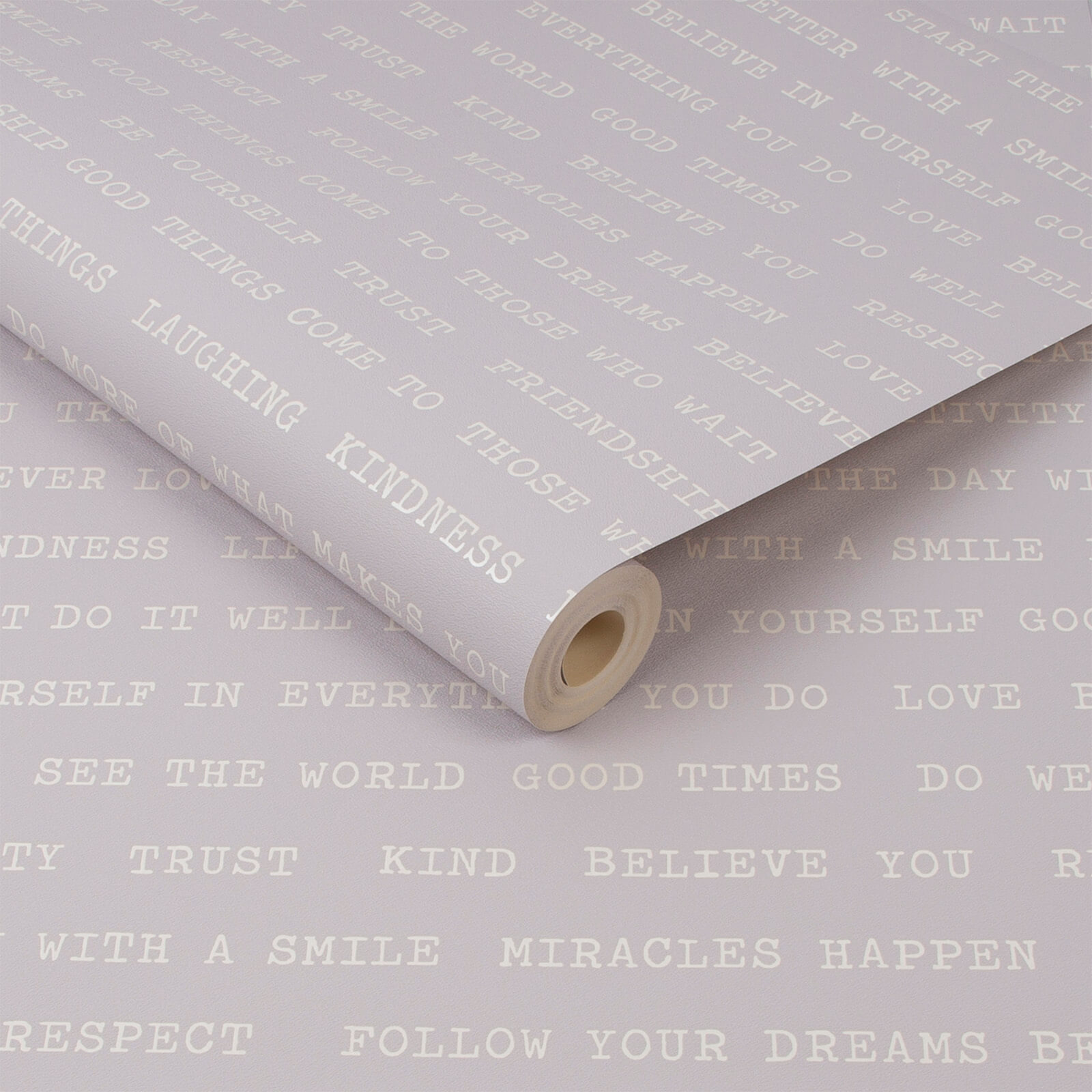 Fresco Lilac Dreams Typography Wallpaper| 