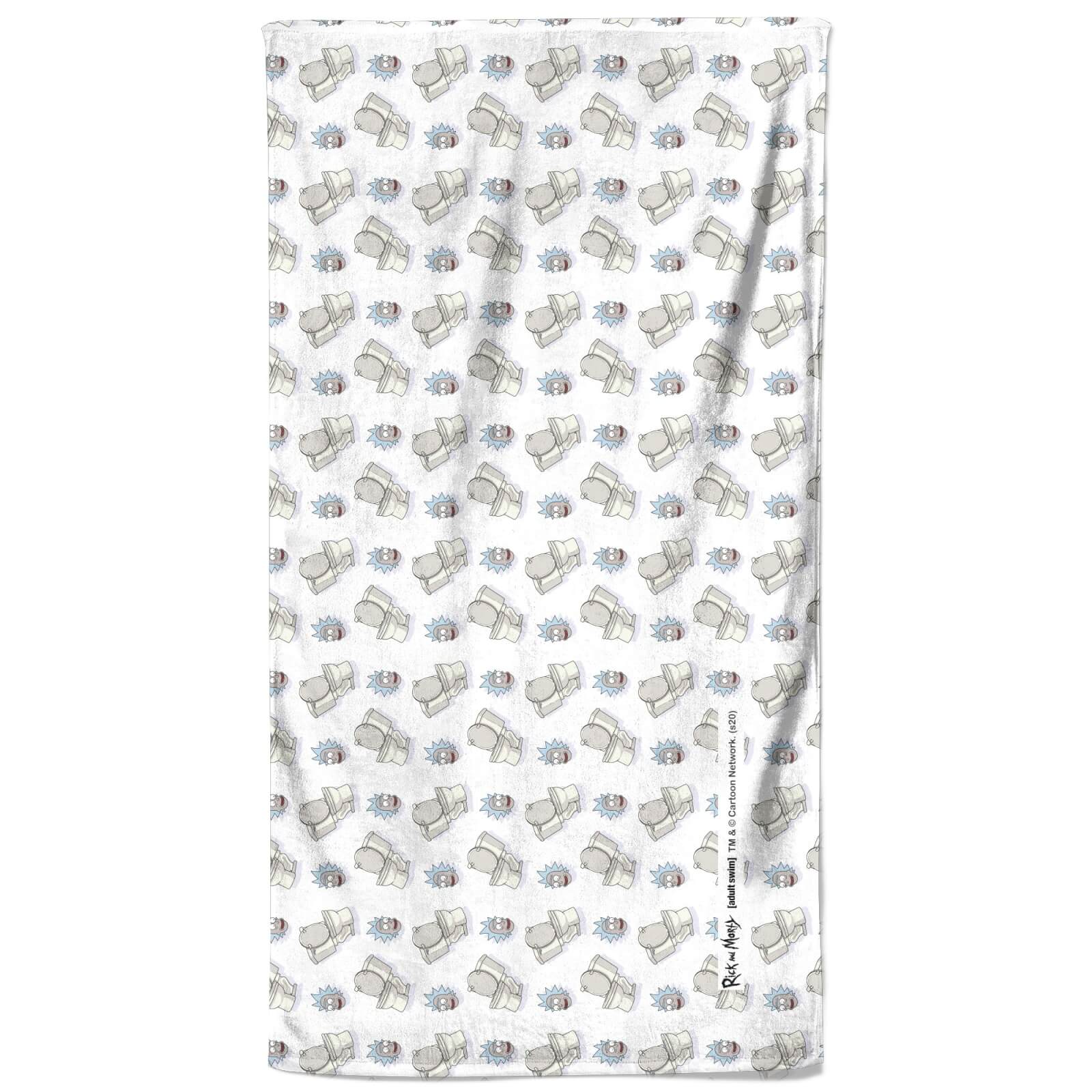 

Rick and Morty Toilet Pattern Beach Towel