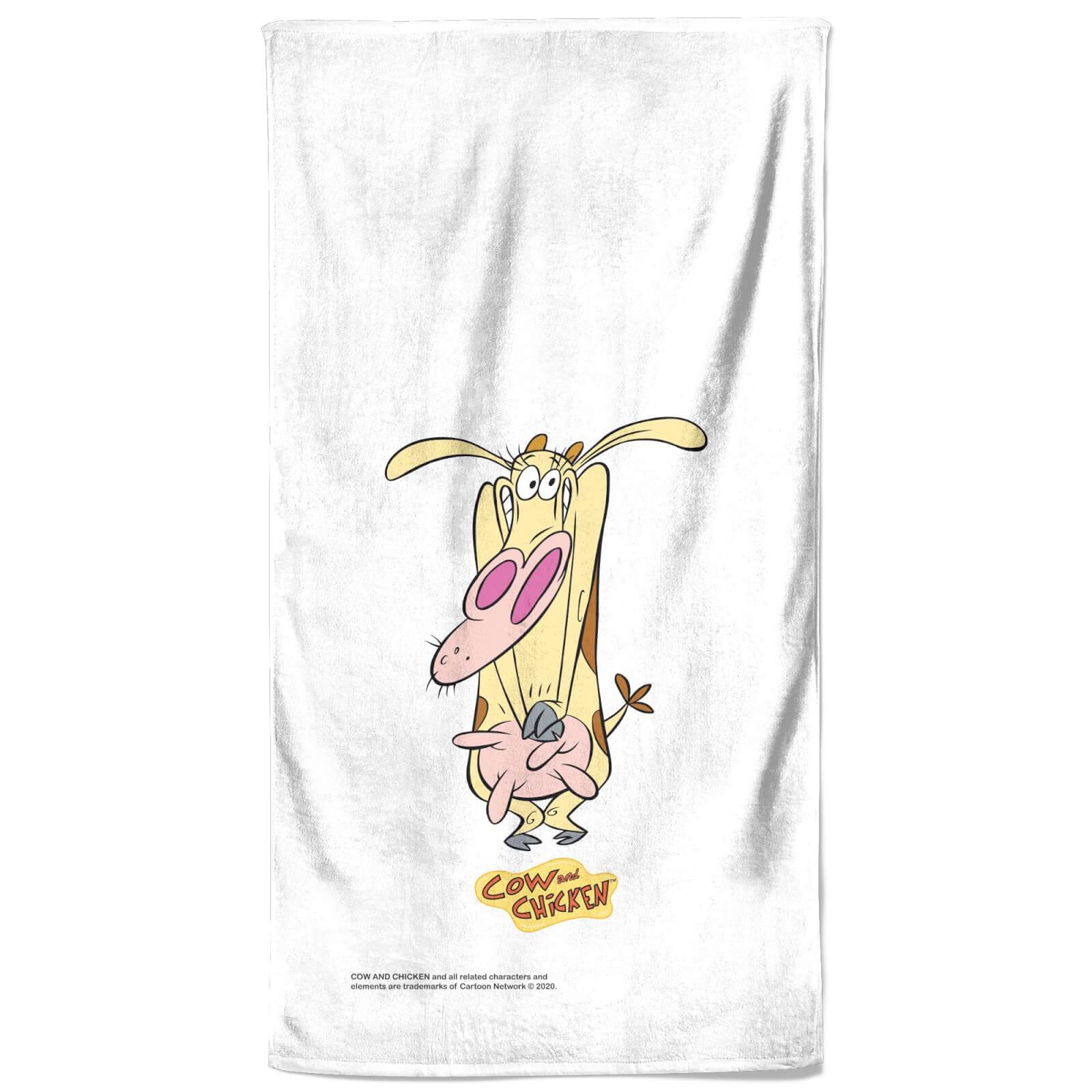 

Cow and Chicken Embarassed Cow Beach Towel