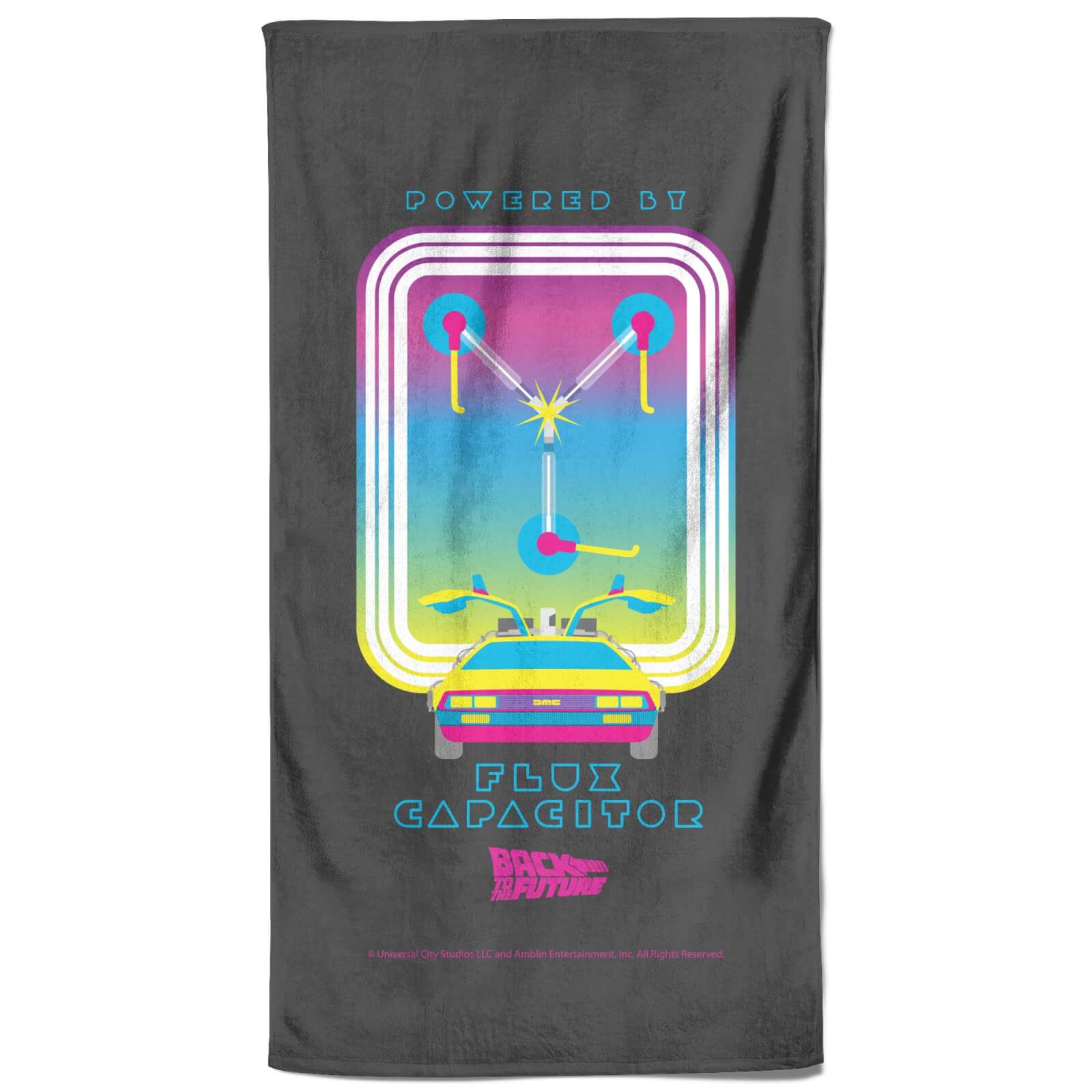 

Back To The Future Flux Capacitor Beach Towel