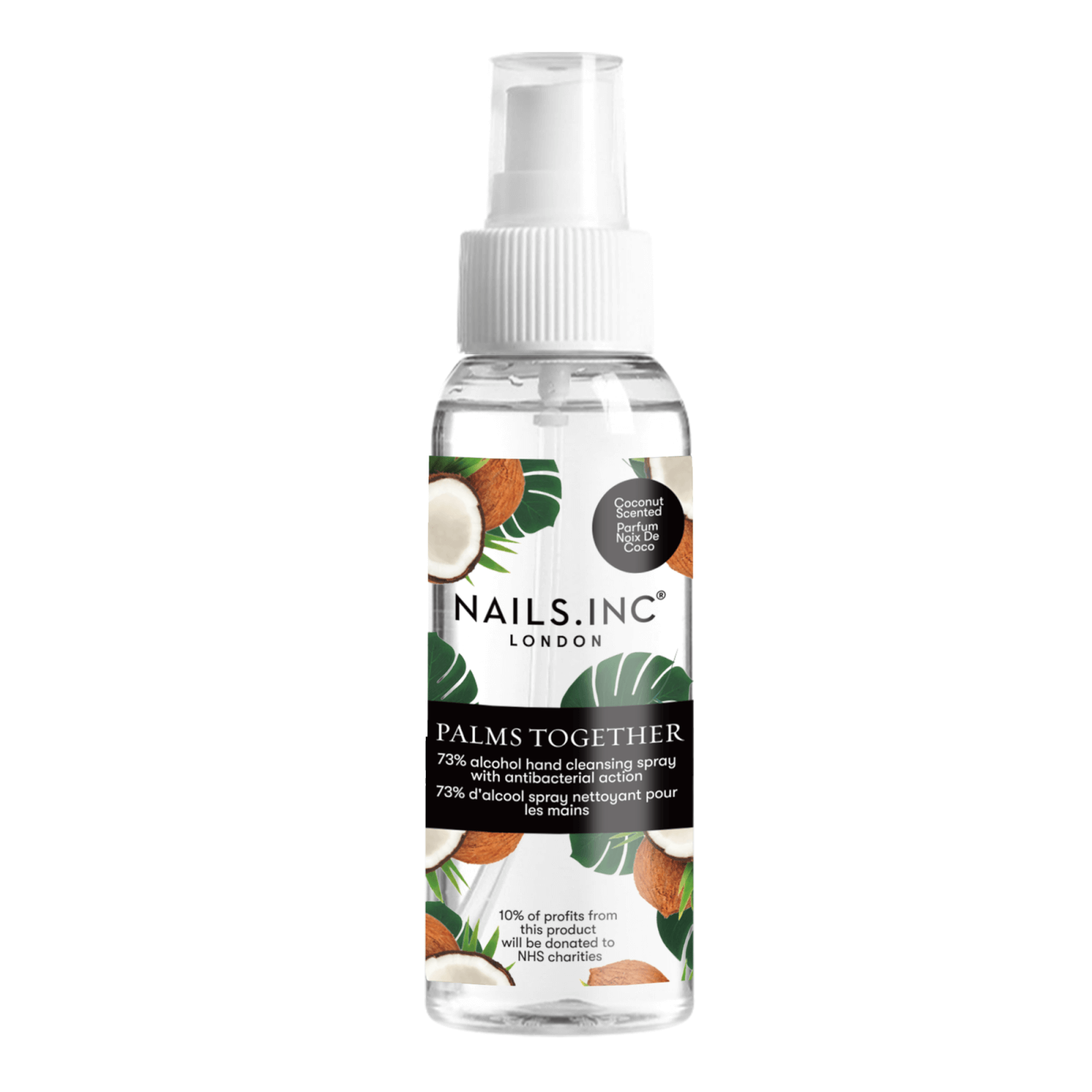 Nails inc. Palms Together Cleansing Spray - Coconut Scent