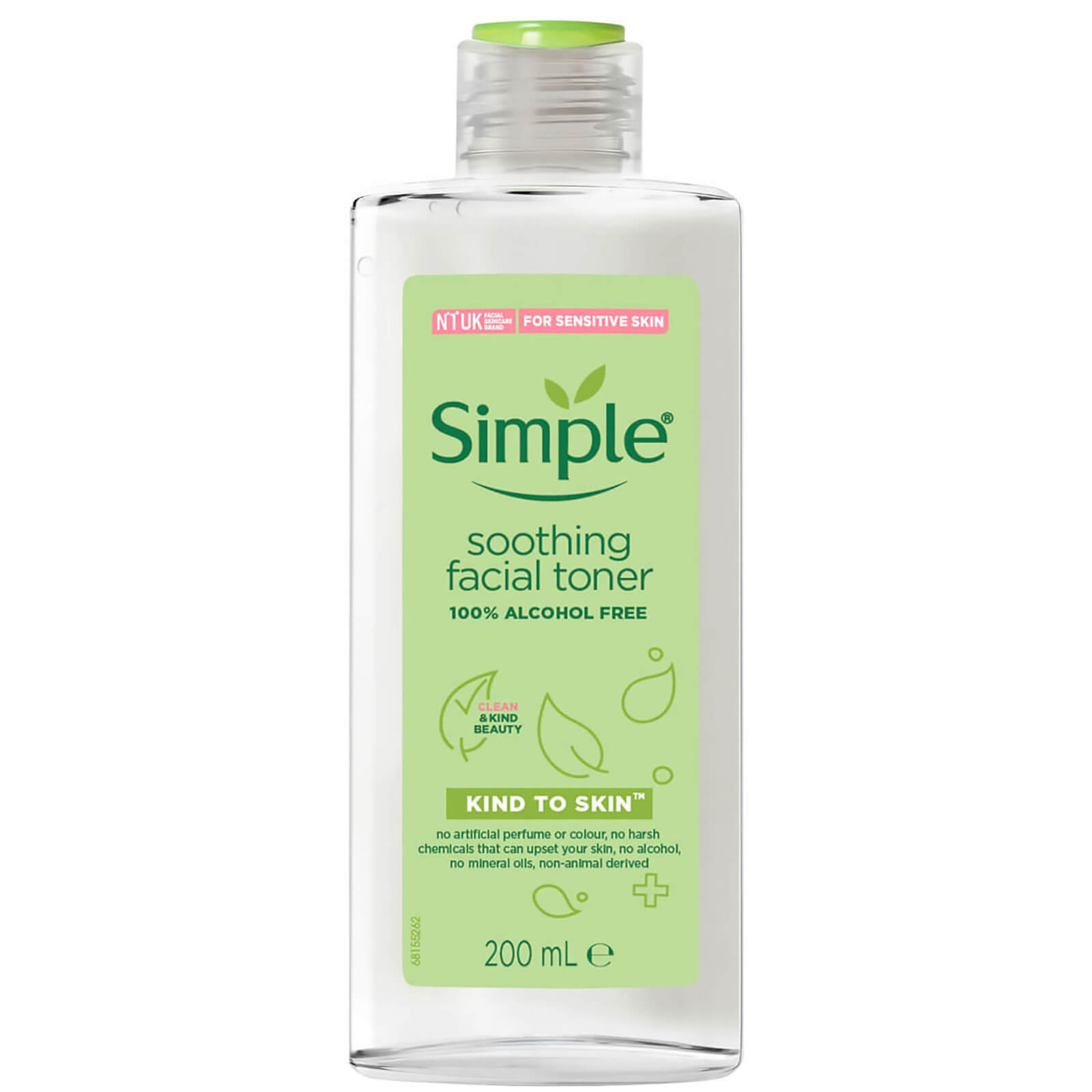 Image of Simple Kind to Skin Facial Toner Soothing 200ml