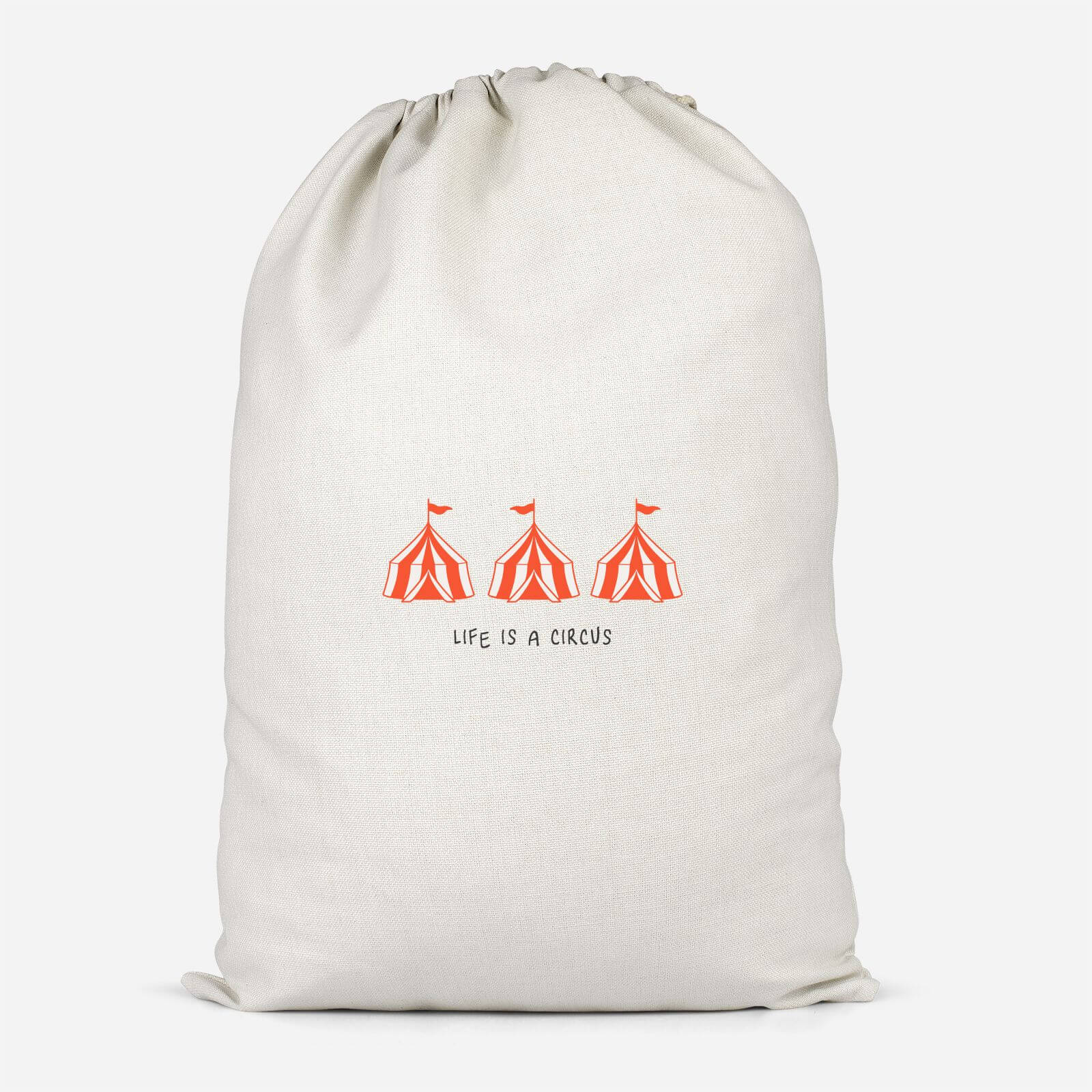 Life Is A Circus Cotton Storage Bag - Small